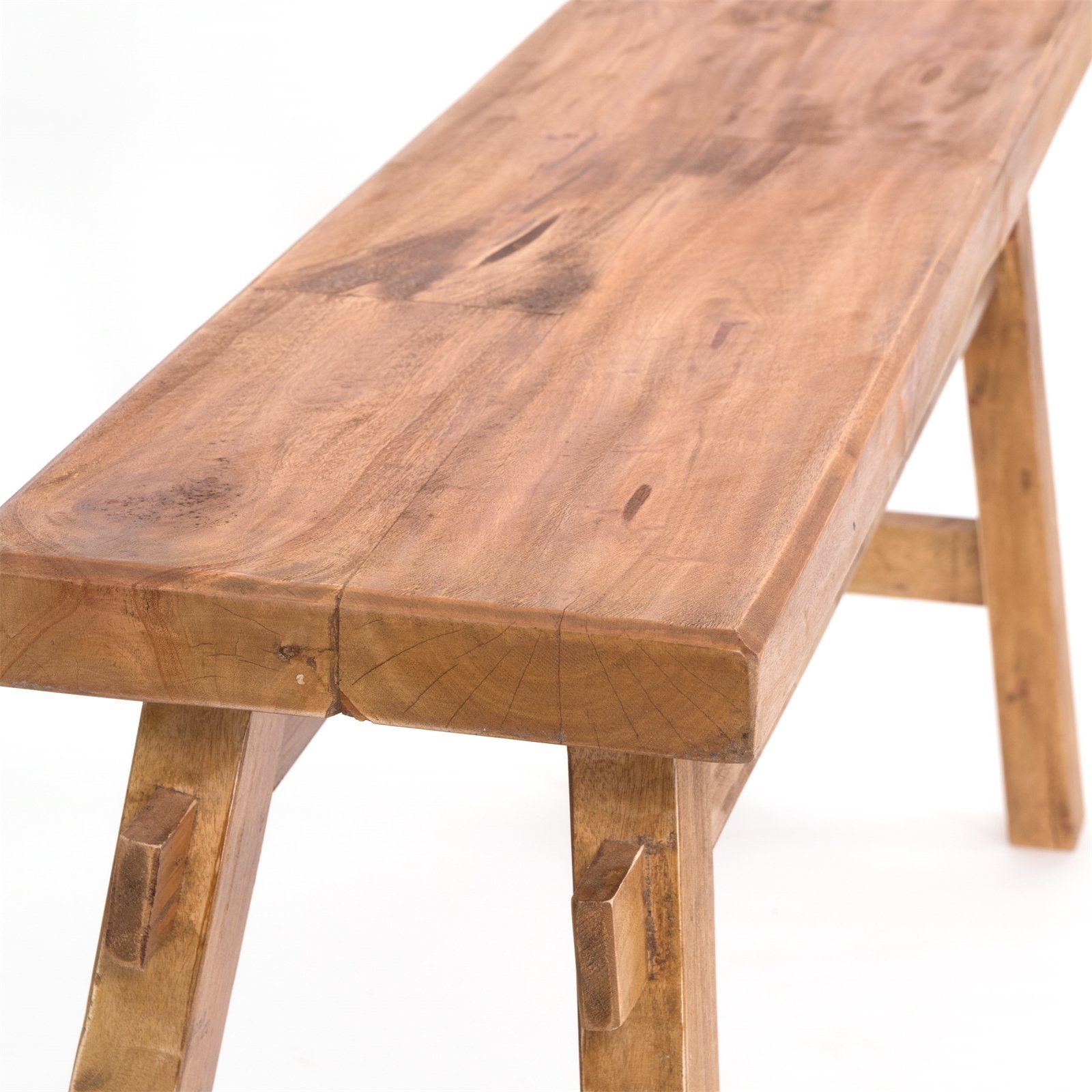 DESIGN DELIGHTS Sitzbank SITZBANK "EAST", Altholz massiv, 118x53x27,5cm (BxHxT), Holzbank