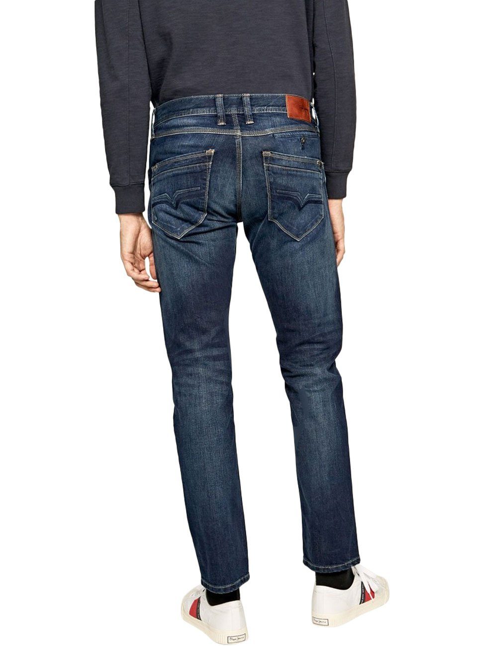 Jeans SPIKE Straight-Jeans Pepe Stretch mit