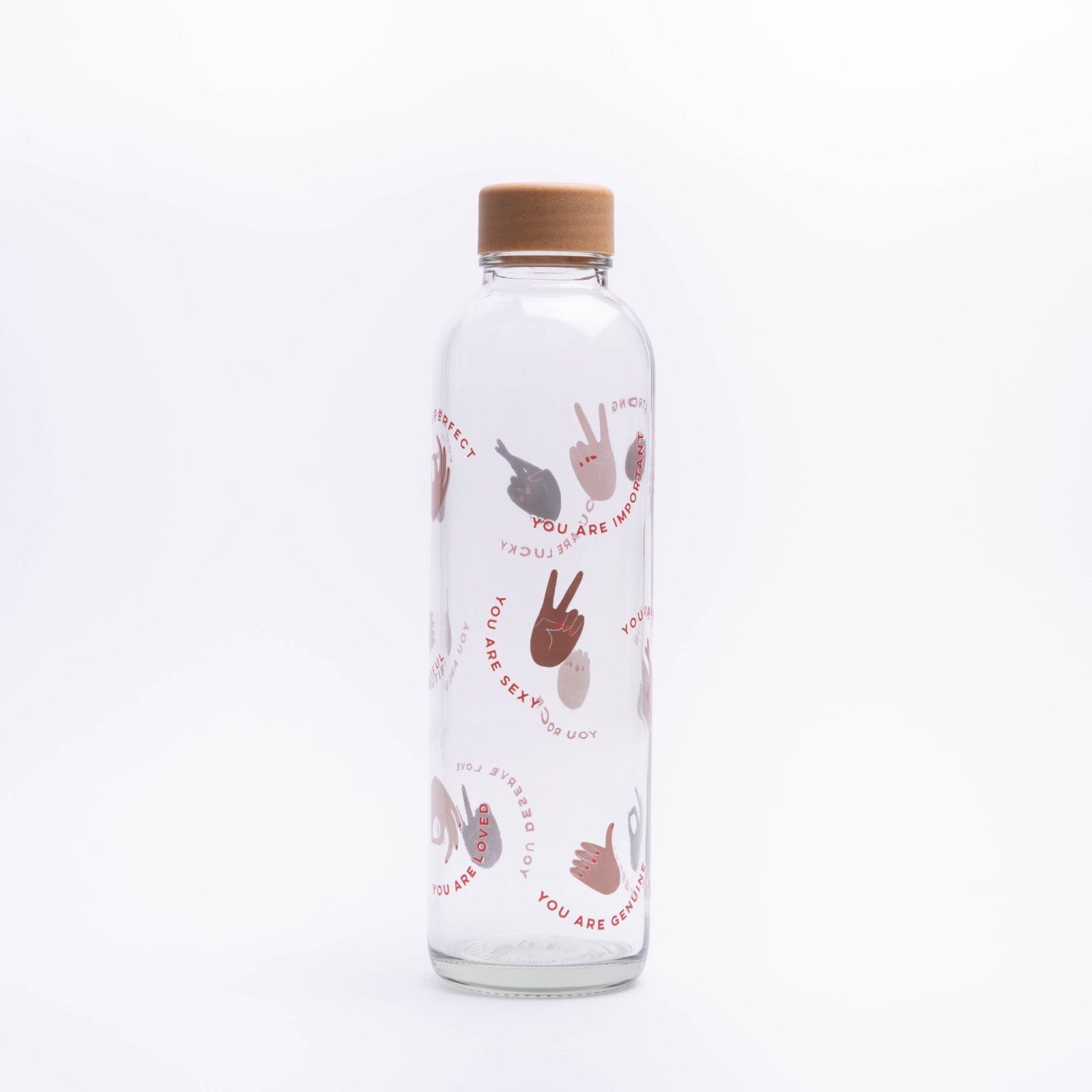 UP Trinkflasche 0.7 CARRY l GLAS, Regional yogabox produziert POWER