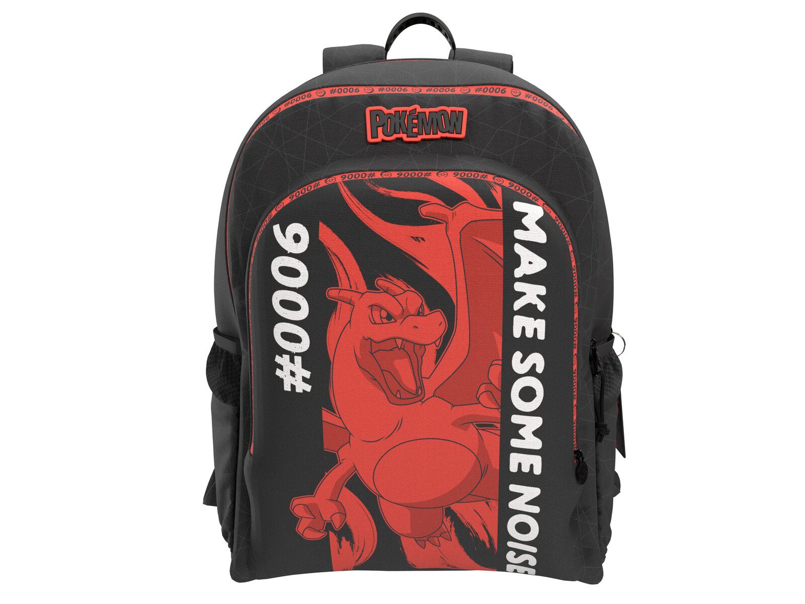 POKÉMON Kinderrucksack Schulrucksack mit 3 Fächern und Seitennetzen