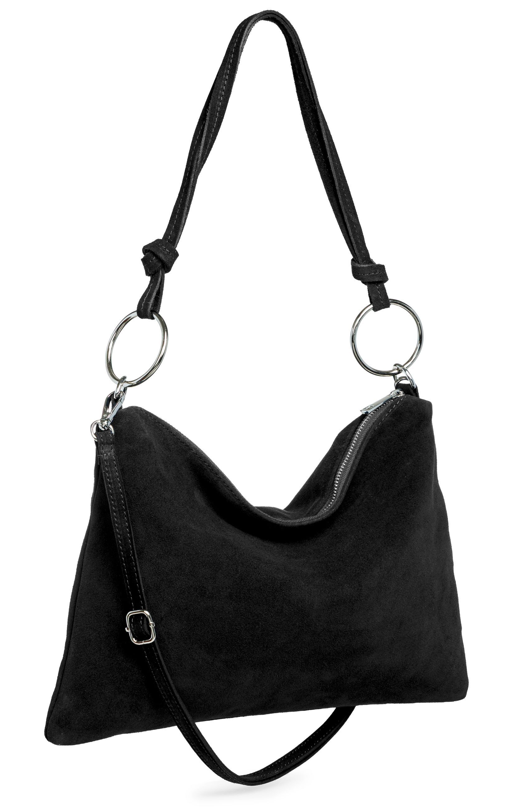 Umhängetasche Wildleder Umhängetasche Damen Tasche - PREMIUM LINE - Modell No.858