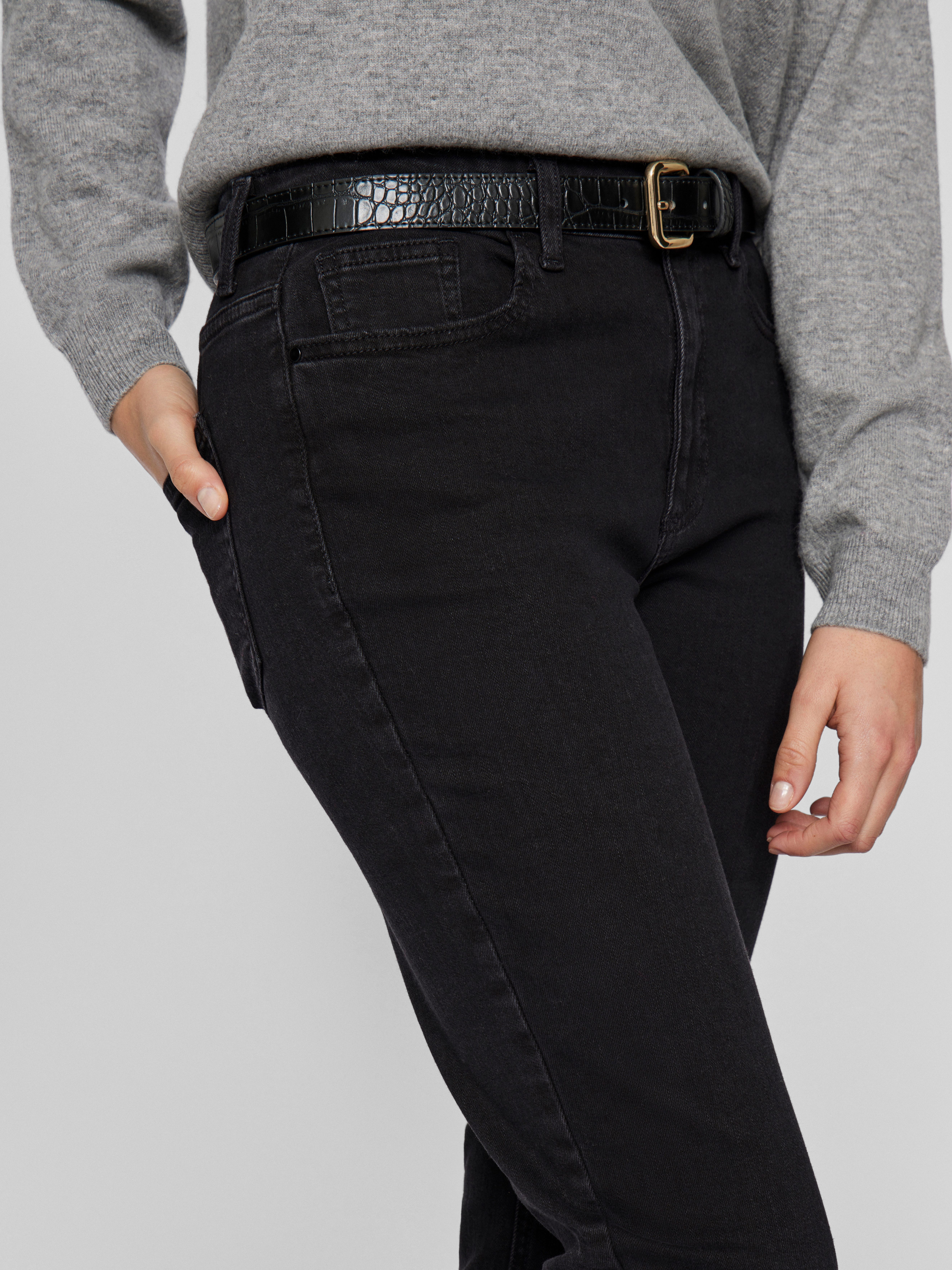 Vila Bootcut-Jeans VIBETTY RW FLARED JEANS BLK OSC221-NOOS