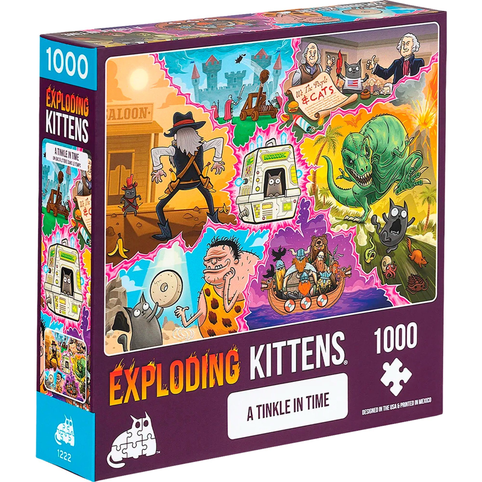 Asmodee Puzzle Puzzle Exploding Kittens - A Tinkle in Time, 1000 Puzzleteile