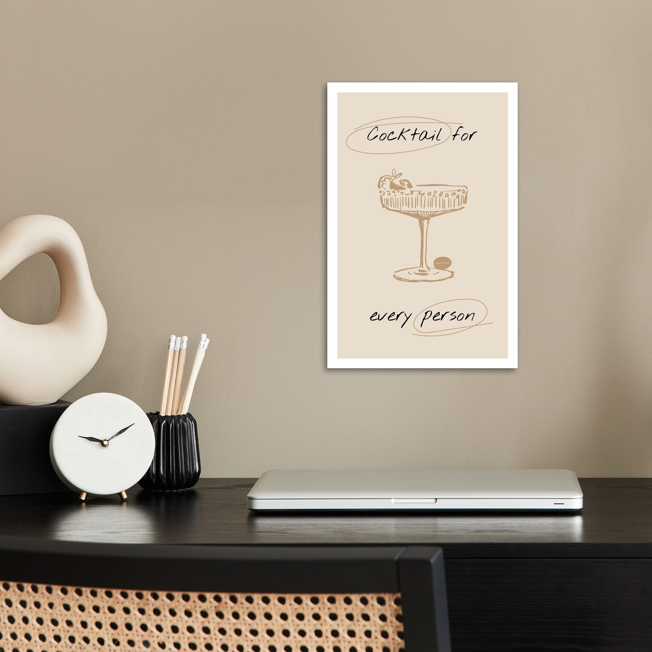 MuchoWow Poster Cocktail - Beige - günstig online kaufen