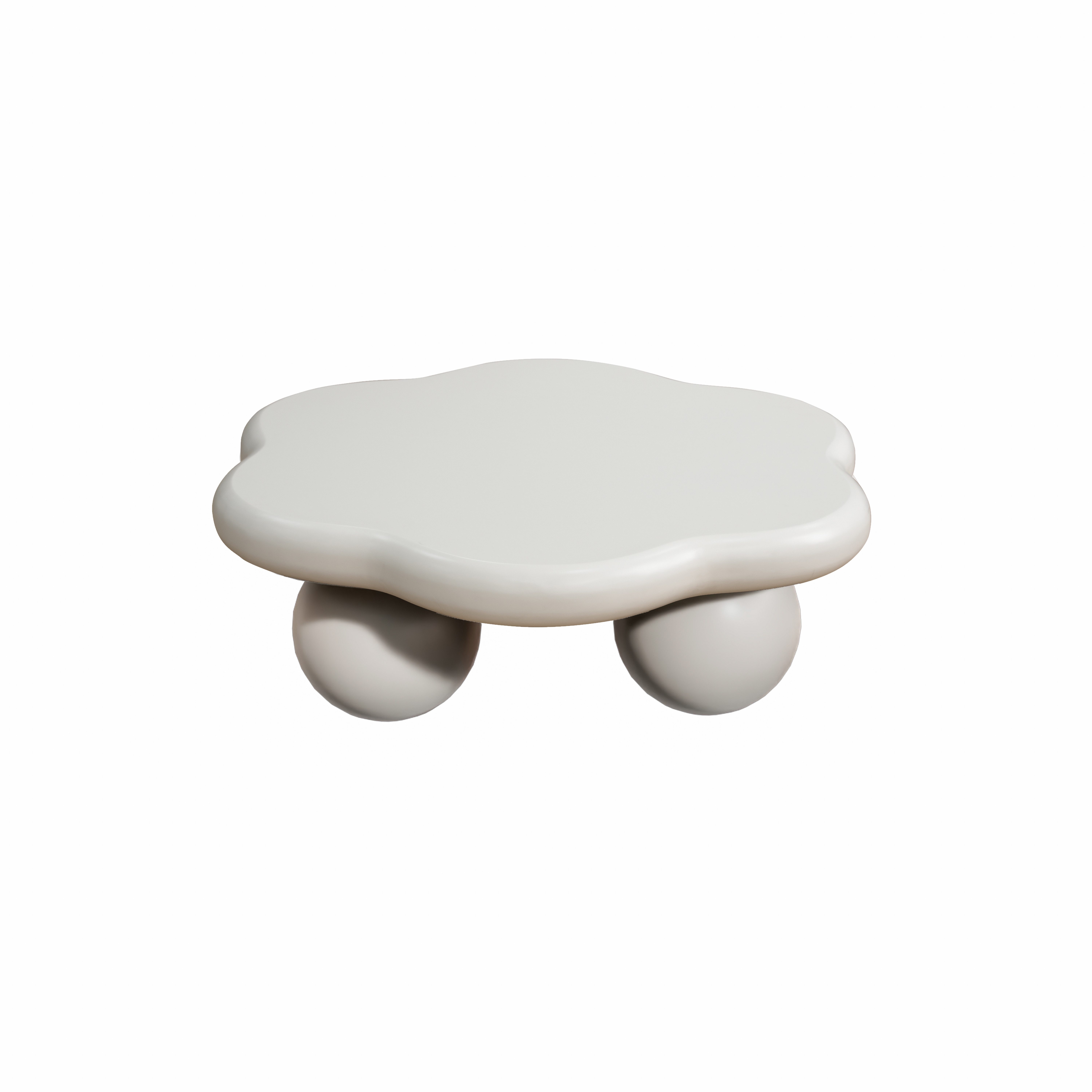 WILLIAMSPACE Couchtisch Wolken-Couchtisch – rund, kindersicher, pflegeleicht, Wolkenform, abgerundete Kanten
