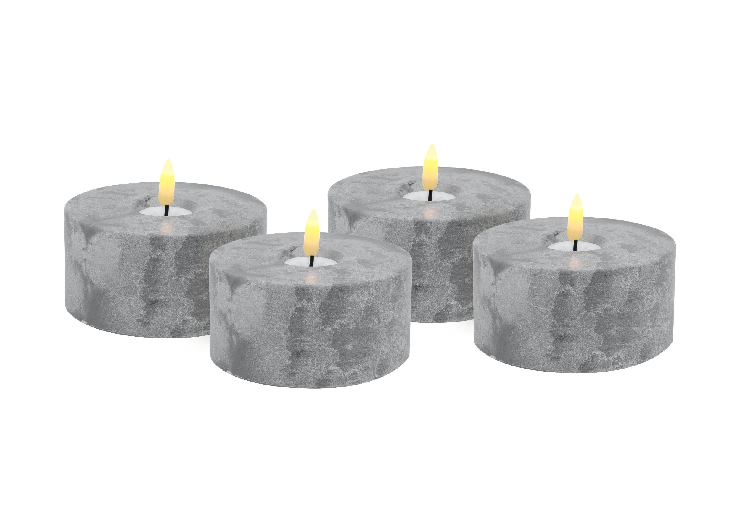 LC Home LED-Kerze Candela Lights LED Beton-Kerzen Set (Set, 4-tlg) günstig online kaufen