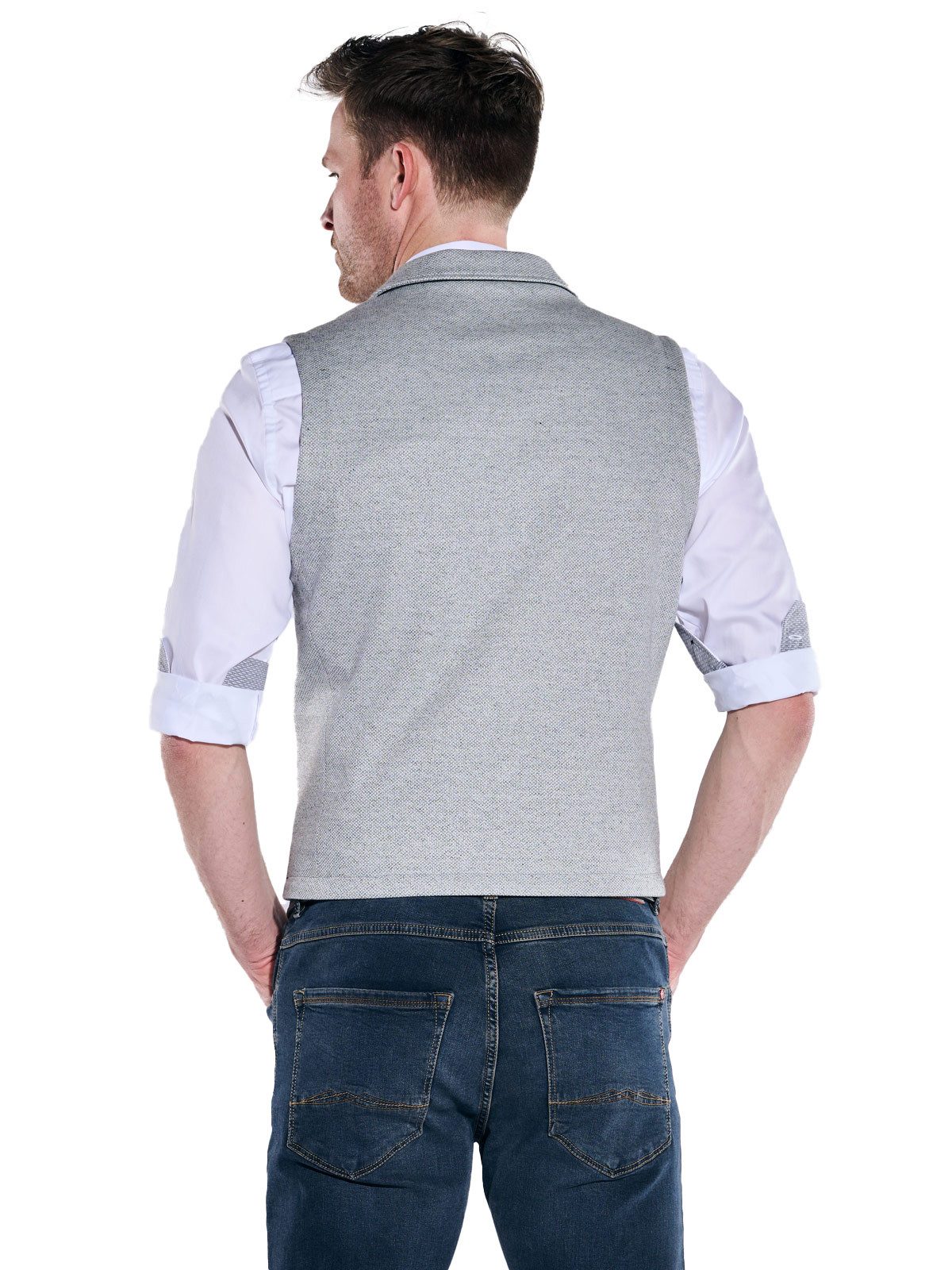 Engbers Anzugweste engbers Herren Sakko-Weste regular, Hellgrau günstig online kaufen