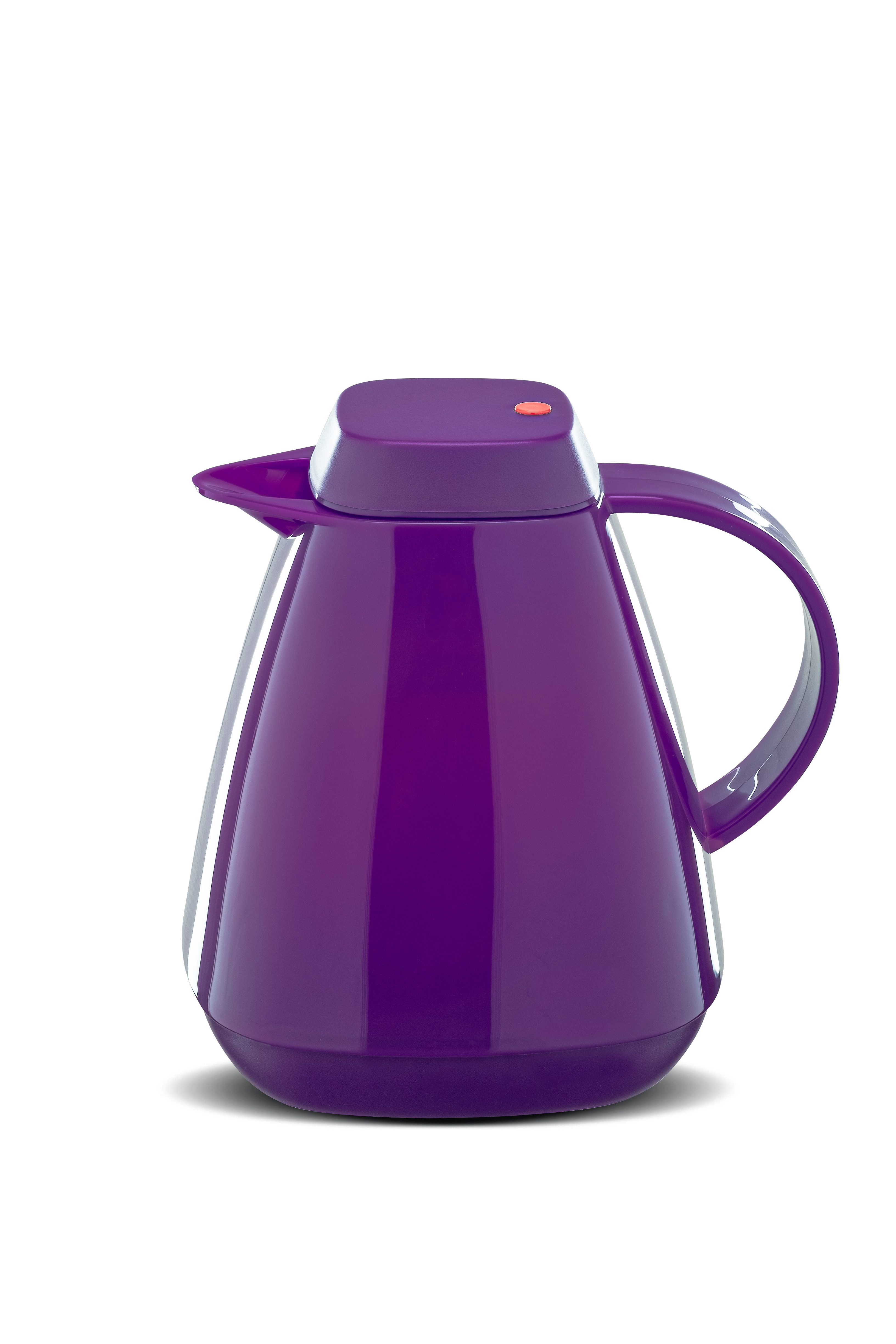 ROTPUNKT Isolierkanne 1,0 Liter 650 Glaseinsatz I hochwertig I Thermokanne I 24 Std heiß, (Kaffeekanne I Teekanne), robust und auslaufsicher