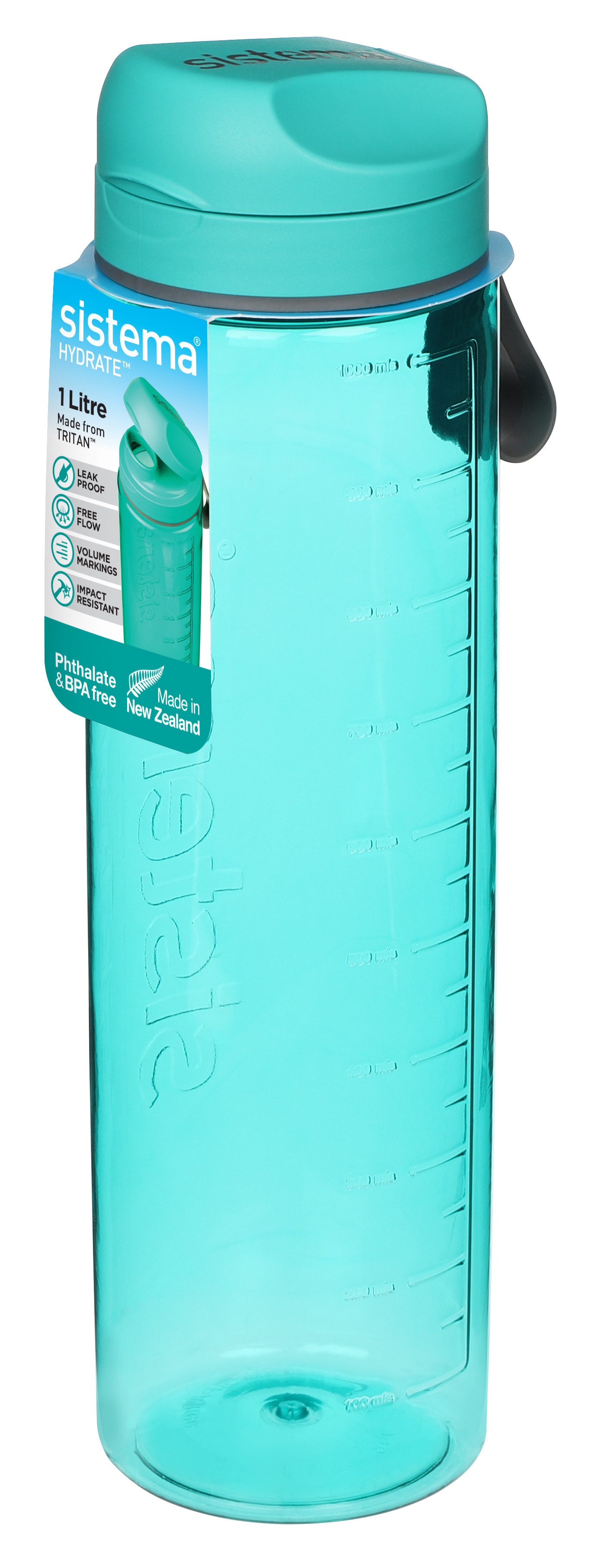 sistema Trinkflasche Sistema 1L Tritan Bottle - Minty Teal