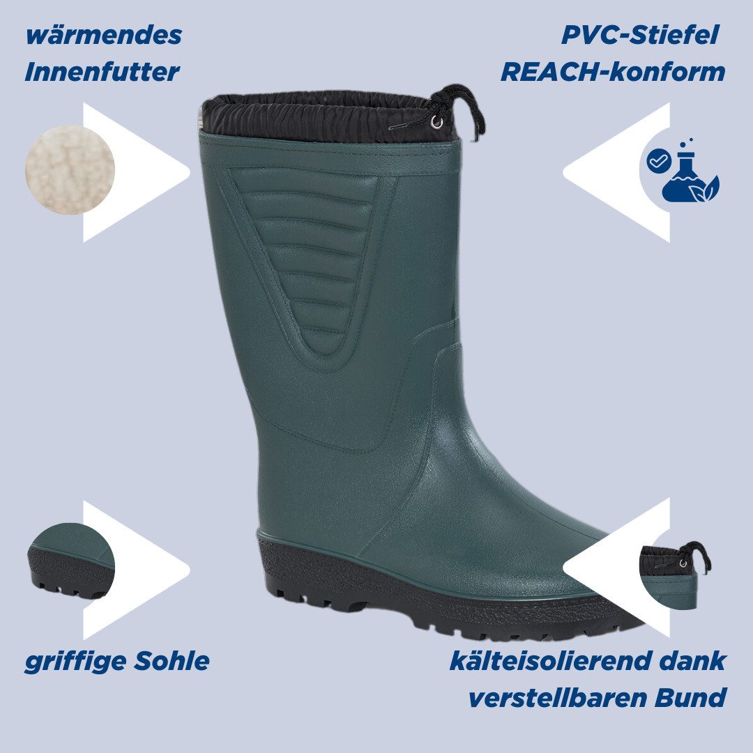 SCHEIBLER WORKWEAR Inuvik Gummistiefel warm gefüttert und wasserdicht