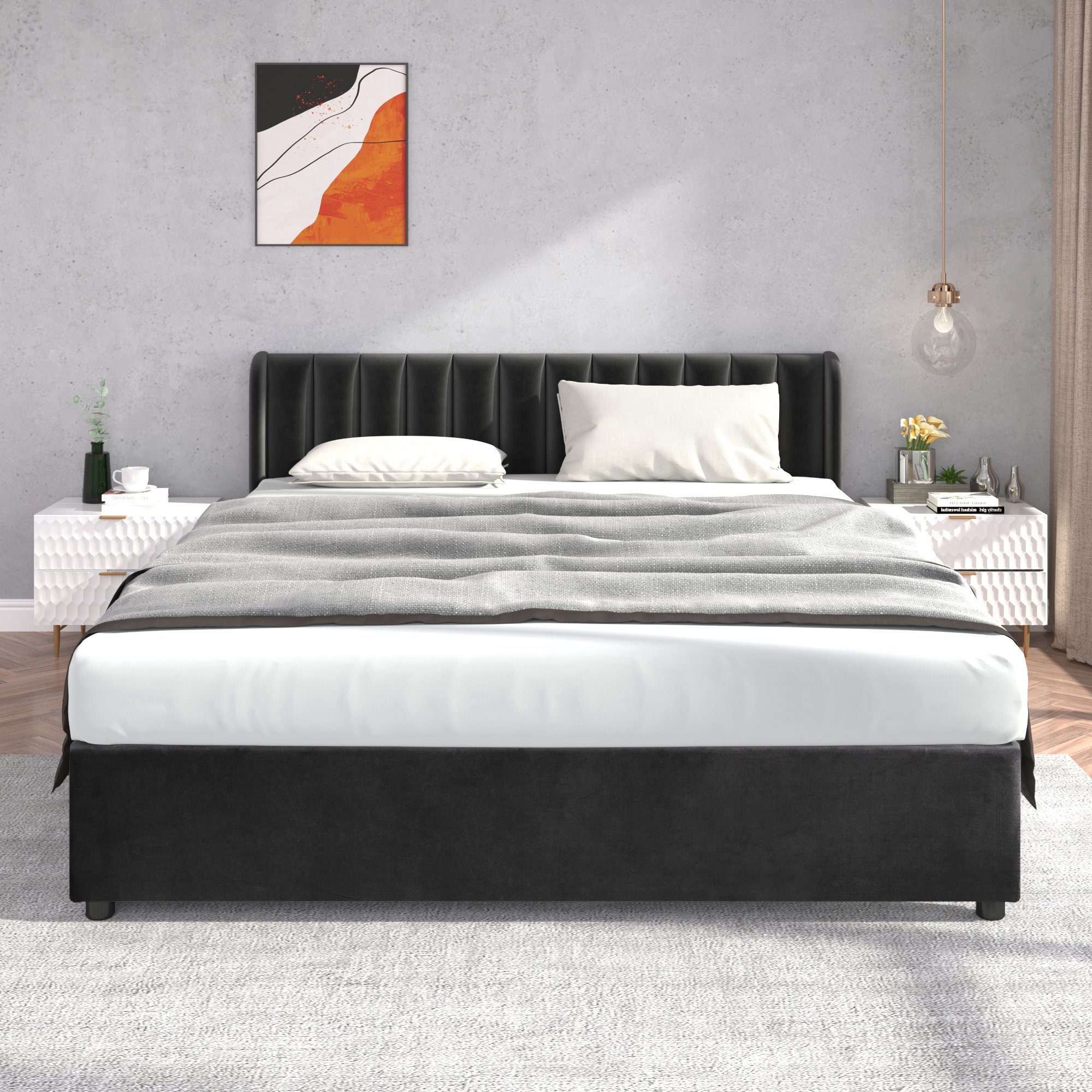HAUSS SPOLE Polsterbett Doppelbett Polsterbett Funktionsbett günstig online kaufen