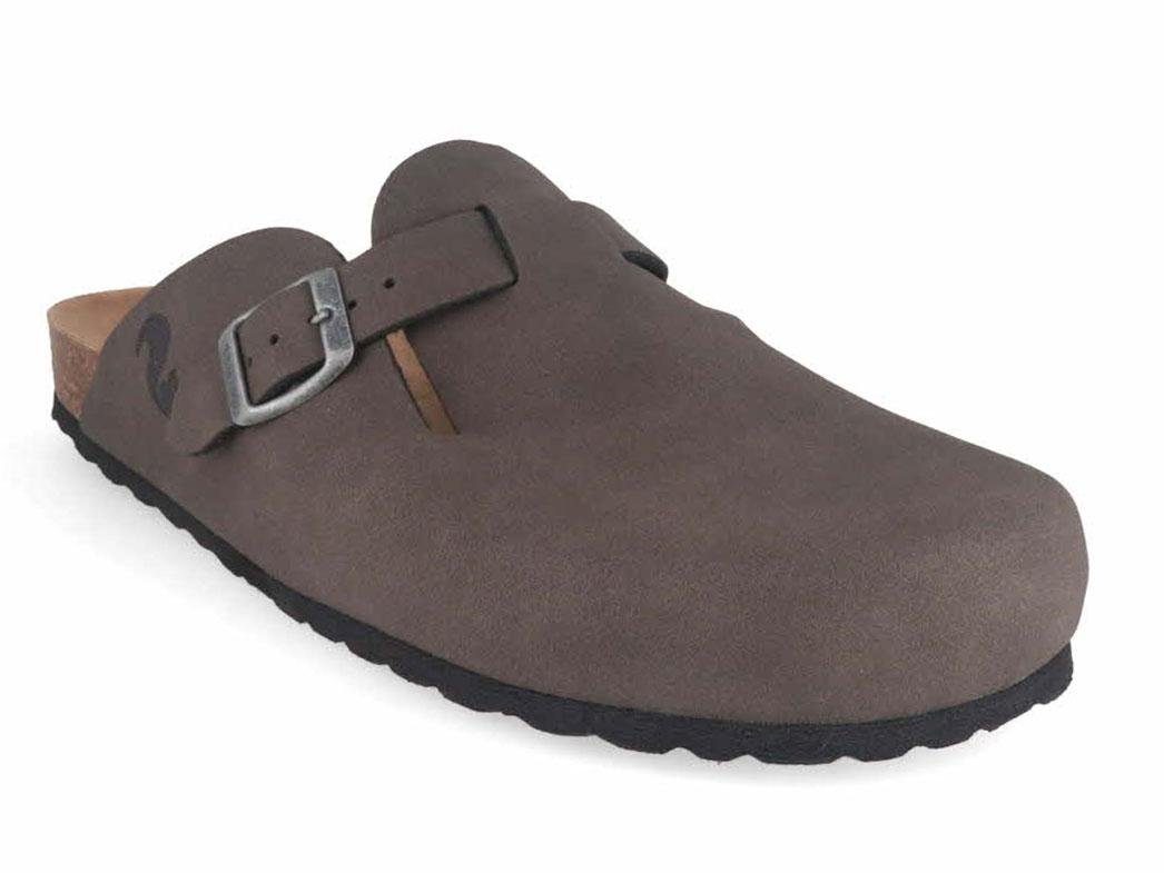 thies Herren Eco Bio Clog, charcoal herren, clog, bequem, leicht, sommer, wi Hausschuh ergonomisch