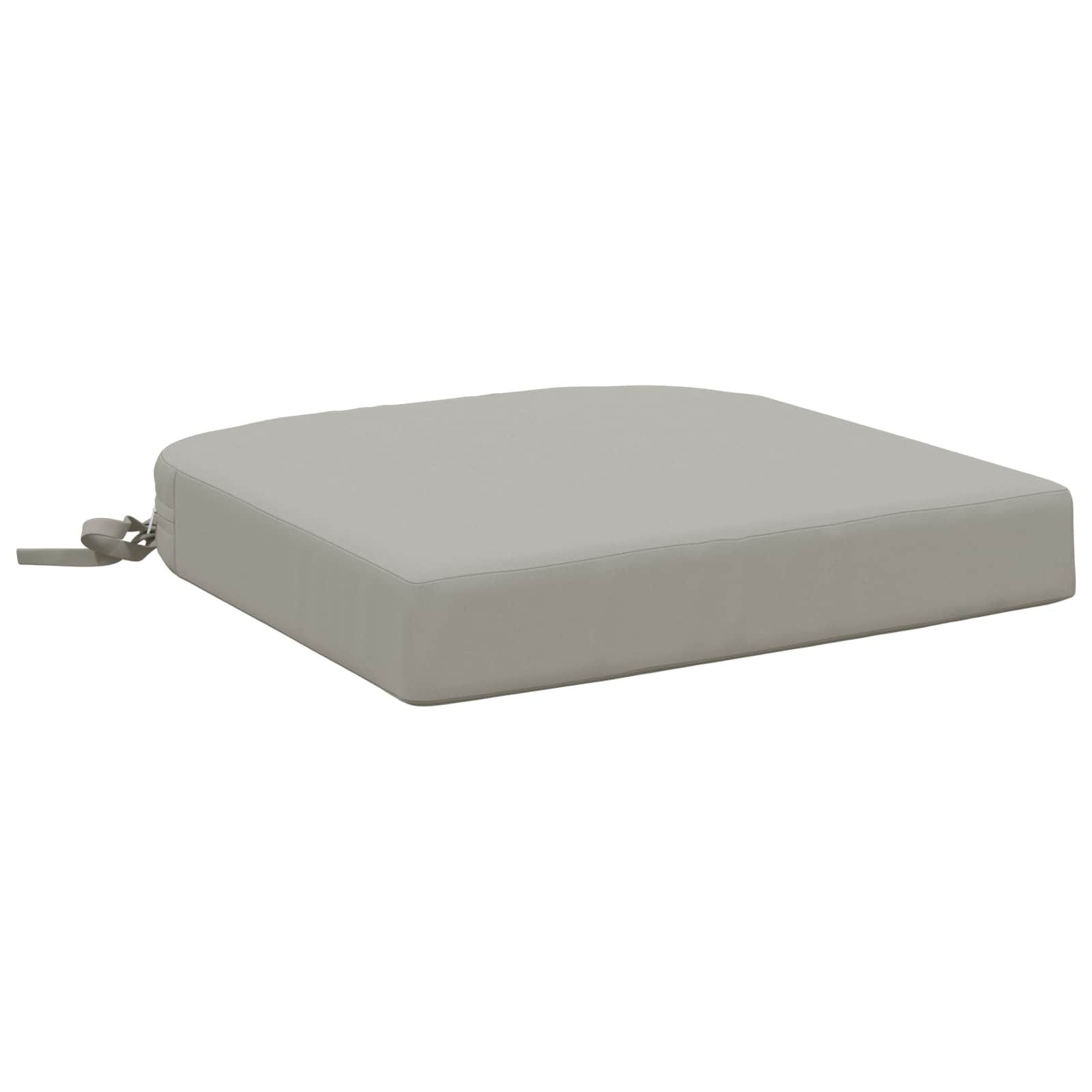 vidaXL Sitzauflage 1-teiliges Sitzkissen SOEST 100 % Polyester Grau 40 x 40 x 7 cm, (1 St)