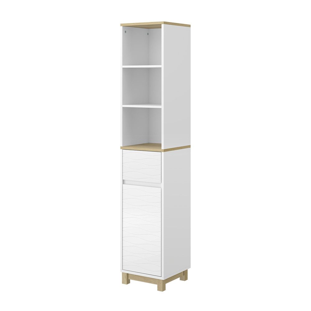 Vicco Badezimmermöbel Livia Weiß 30 x 151 cm mit Schubladen günstig online kaufen