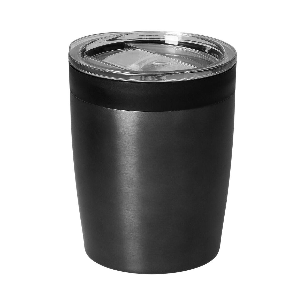 elasto Thermobecher 280 ml Kaffeebecher To-Go Trinkbecher aus Edelstahl doppelwandig, Made in Germany, BPA-frei, 100% recyclebar, Heißgetränke, Teebecher