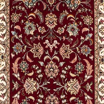Orientteppich Perser - Täbriz - Royal - 295 x 77 cm - dunkelrot, morgenland, rechteckig, Höhe: 7 mm, Wohnzimmer, Handgeknüpft, Einzelstück mit Zertifikat