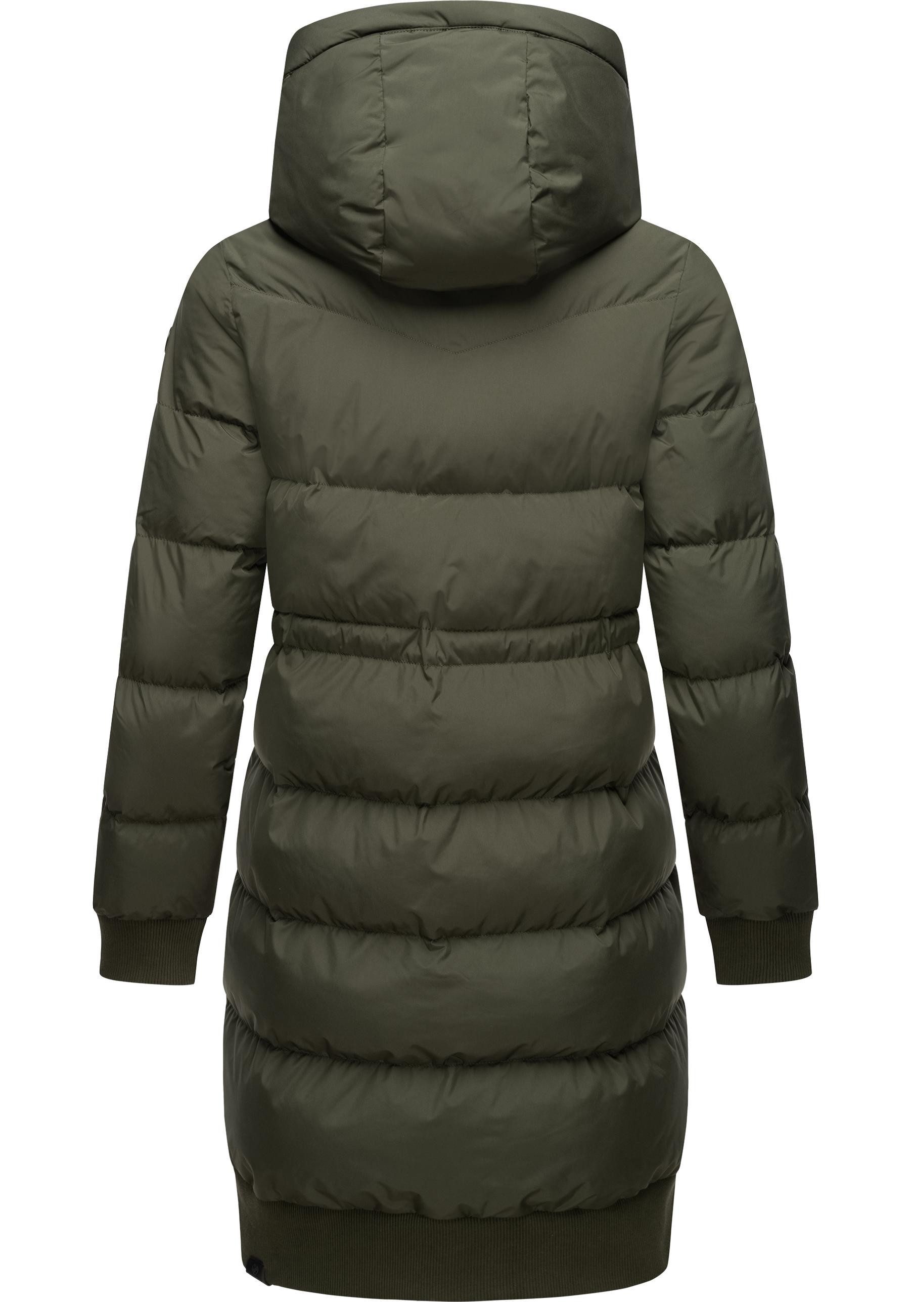 Ragwear Steppmantel Briosh Wasserdichter Damen Wintermantel mit Kapuze