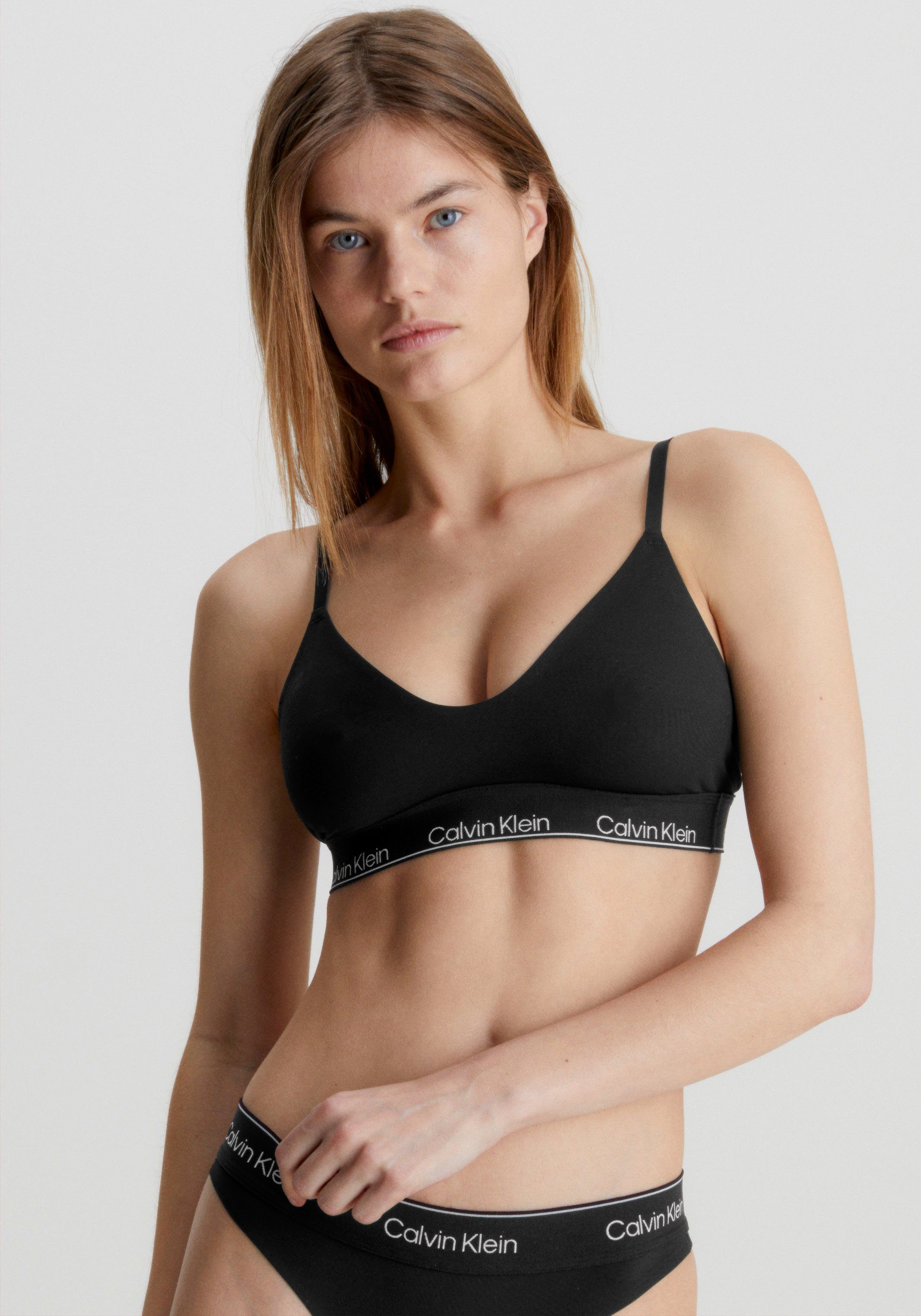 Calvin Klein Underwear Triangel-BH UNLINED TRIANGLE mit Calvin Klein  Logo-Elastikbund