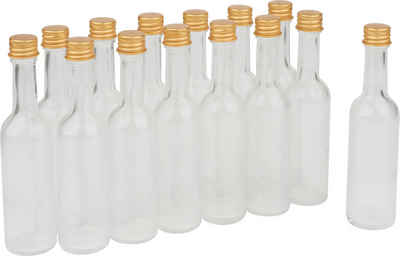 VBS XXL Trinkflasche Glasflaschen mit Schraubverschluss, 14 Stück