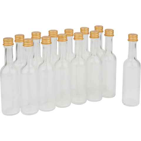 VBS XXL Trinkflasche Glasflaschen mit Schraubverschluss, 14 Stück