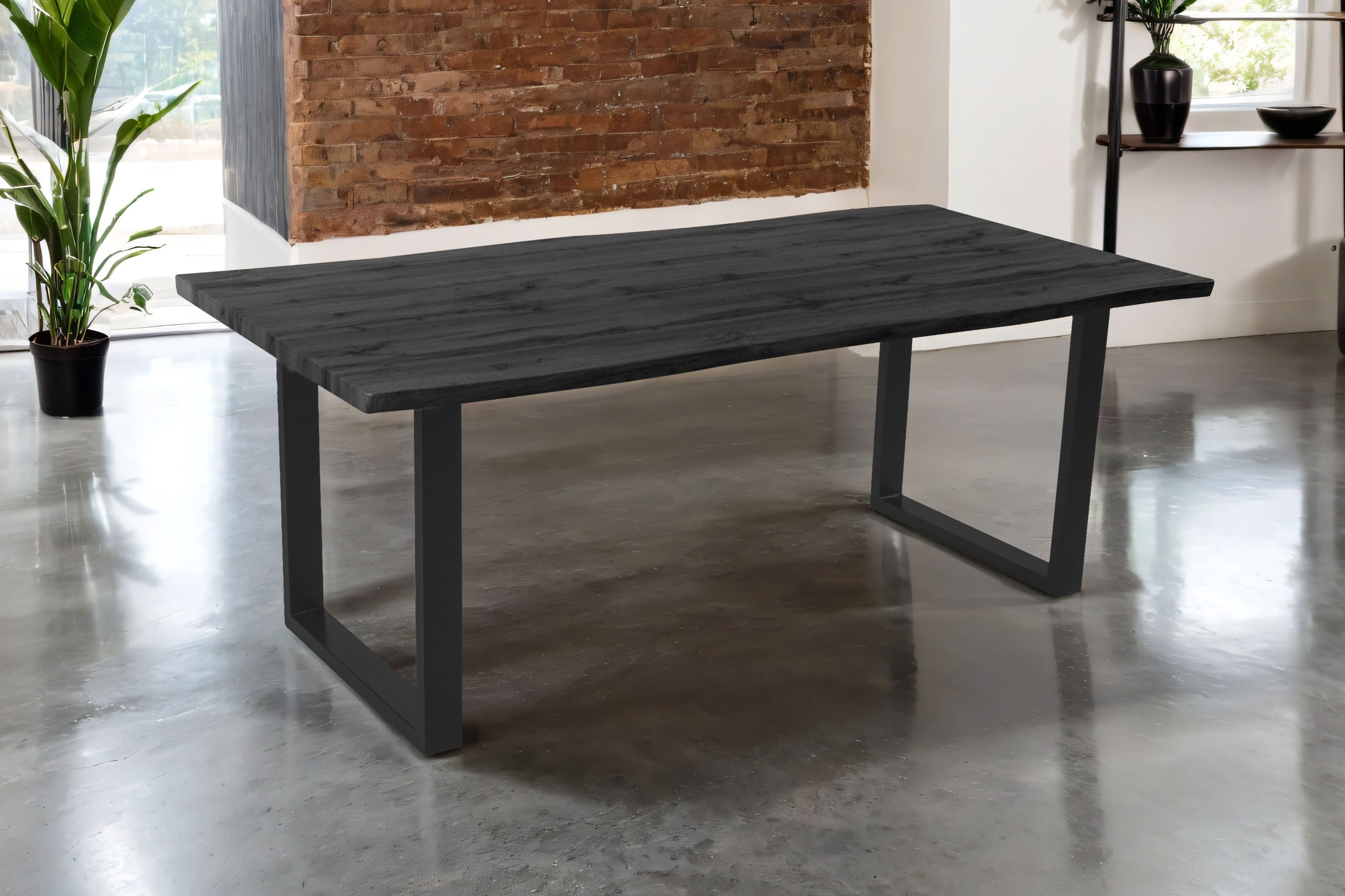 SAM® Esstisch Thora, verschiedene Holz-Optiken, U-Metallgestell, günstig online kaufen