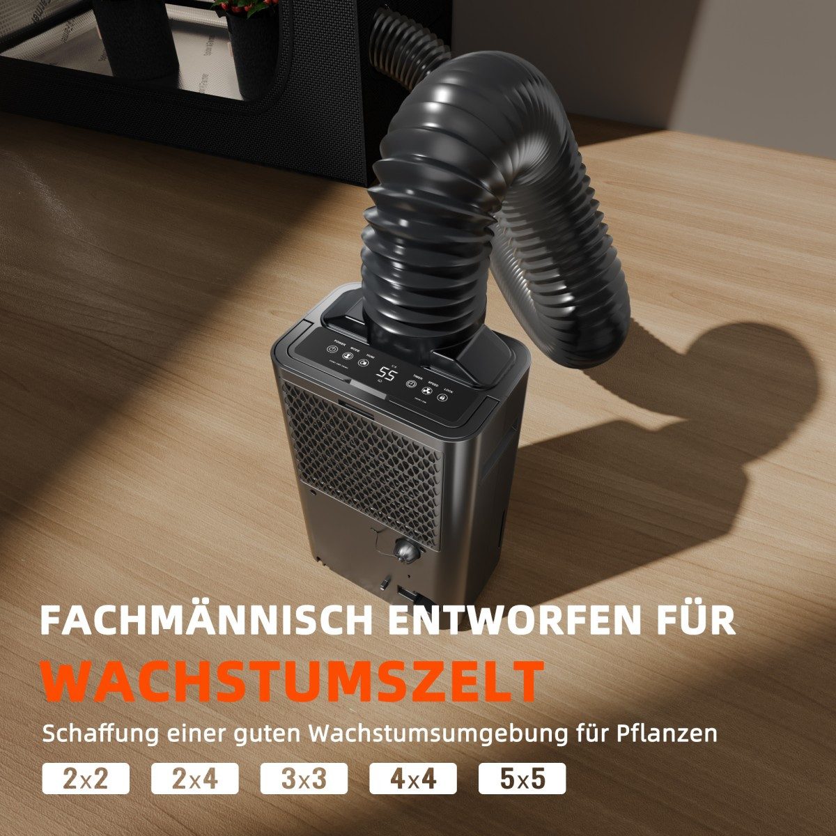 Spider Farmer Luftentfeuchter Spider Farmer Luftentfeuchter 2 Liter Tank, mit App Steuerung und Ablaufschlauch