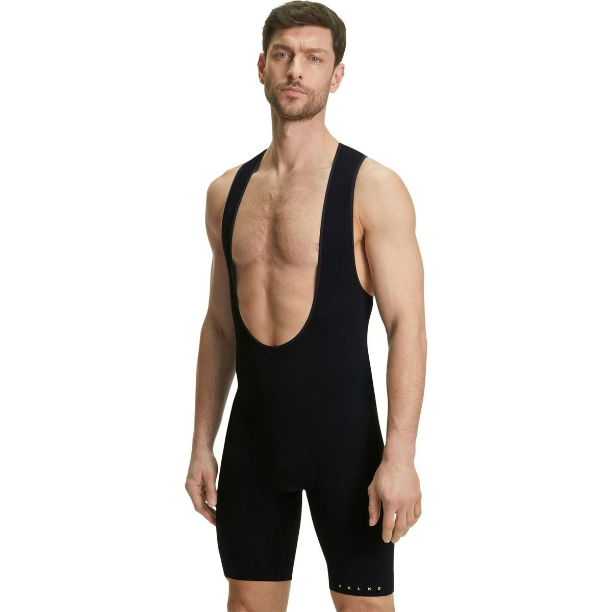 FALKE Fahrradhose Cycling Bib Herren Biking Shorts Hochwertige Radlerhose mit Seamless-Technologie, atmungsaktivem