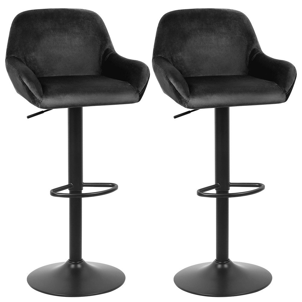 Barhocker Barstühle Samt Barstuhl Designer Hocker mit Rückenlehne