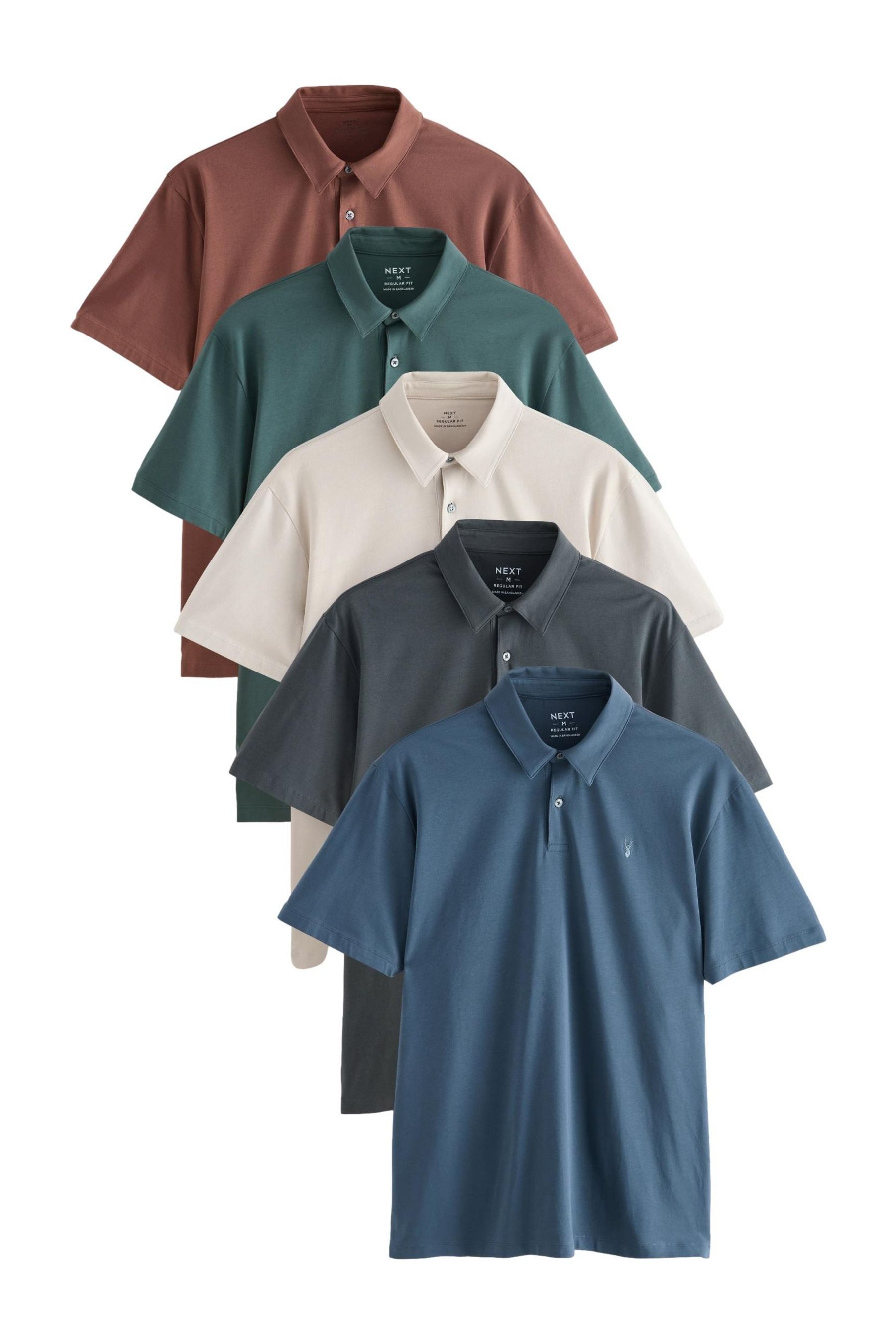 Next Poloshirt Regular Fit Kurzarm-Poloshirts, Jersey, günstig online kaufen