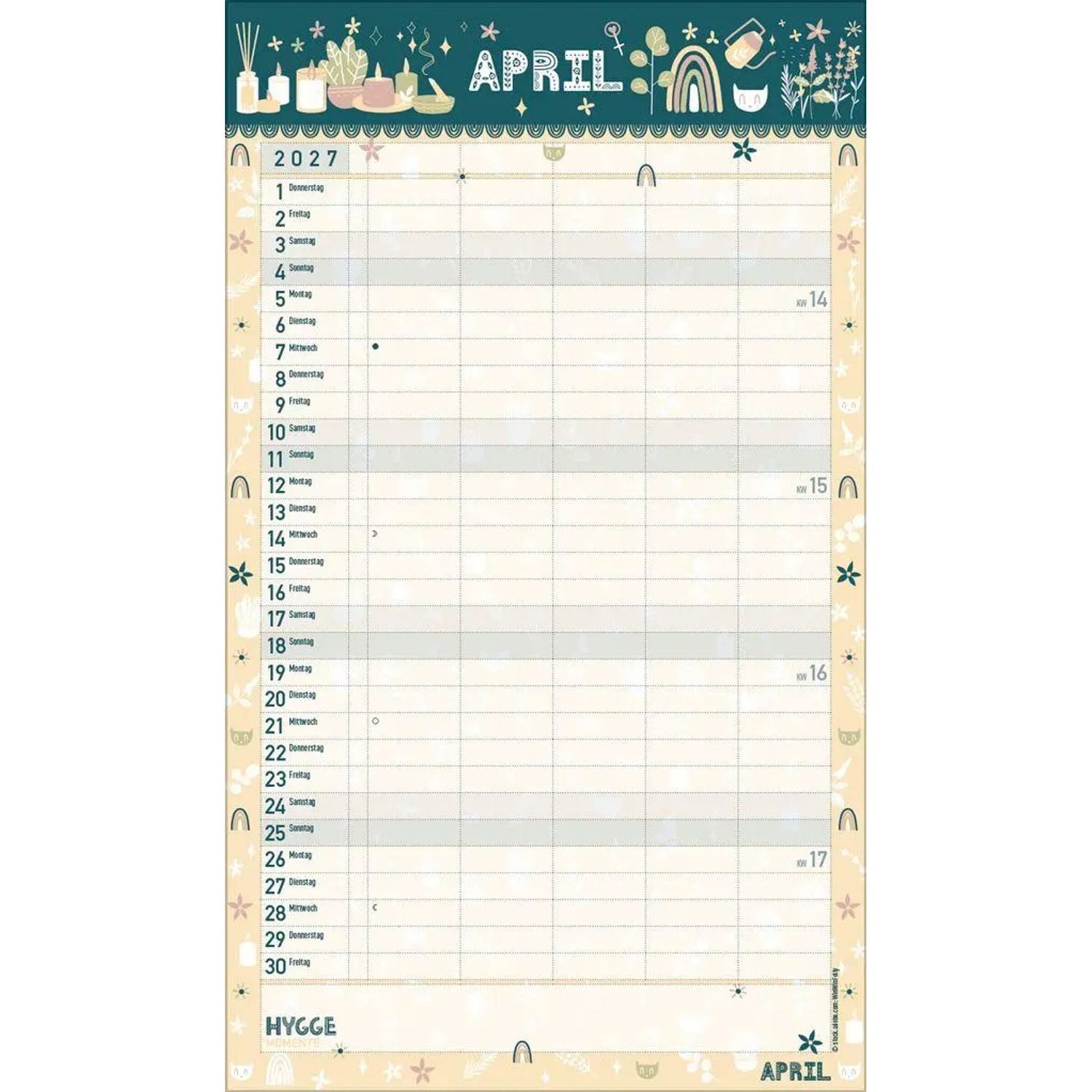 Korsch Verlag Wandkalender Hygge Planer 2027 – Bild 5 von 5