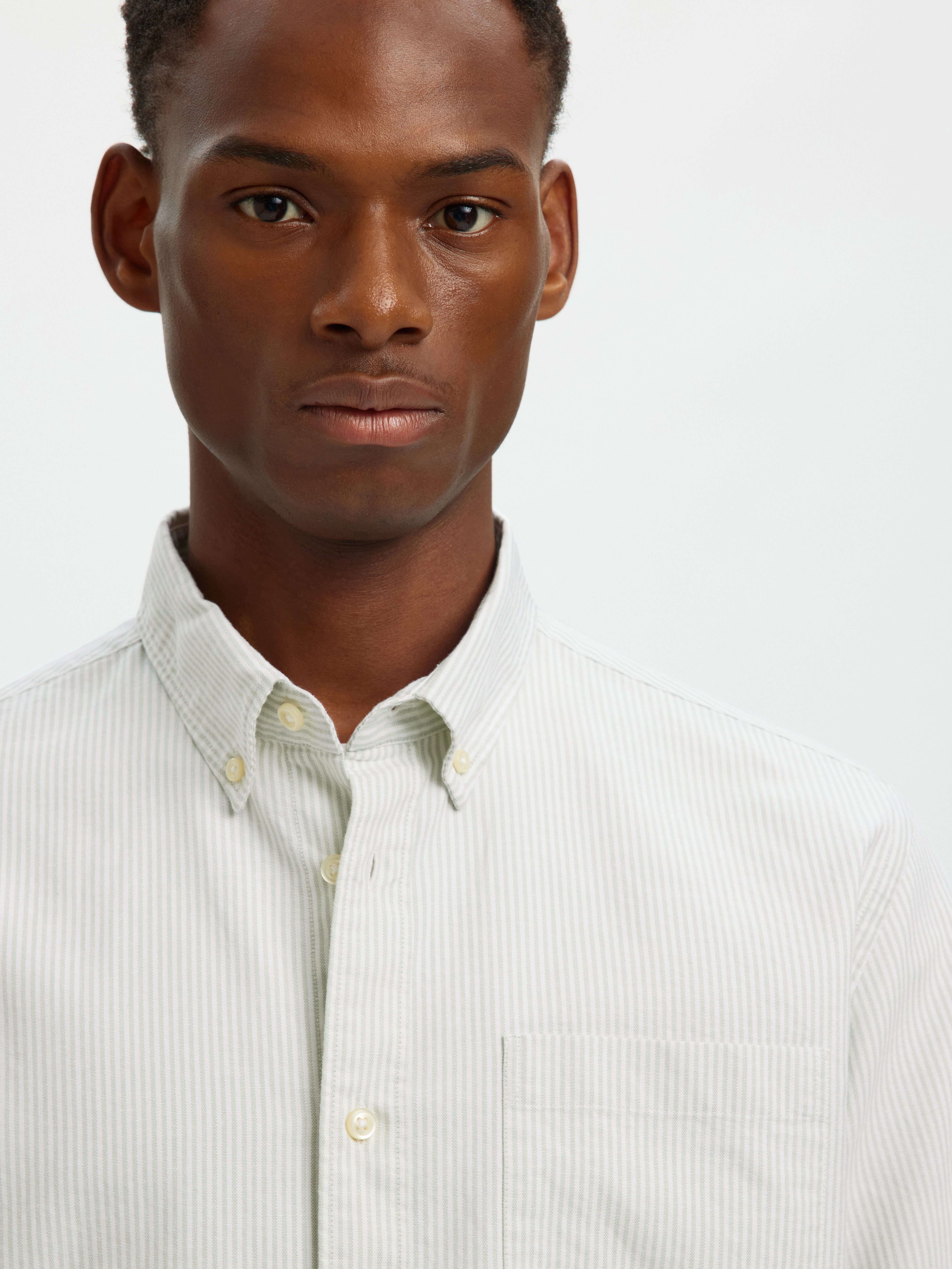 Selected Langarmhemd SLHREGRICK-OX SHIRT LS NOOS Baumwolle, regular fit günstig online kaufen