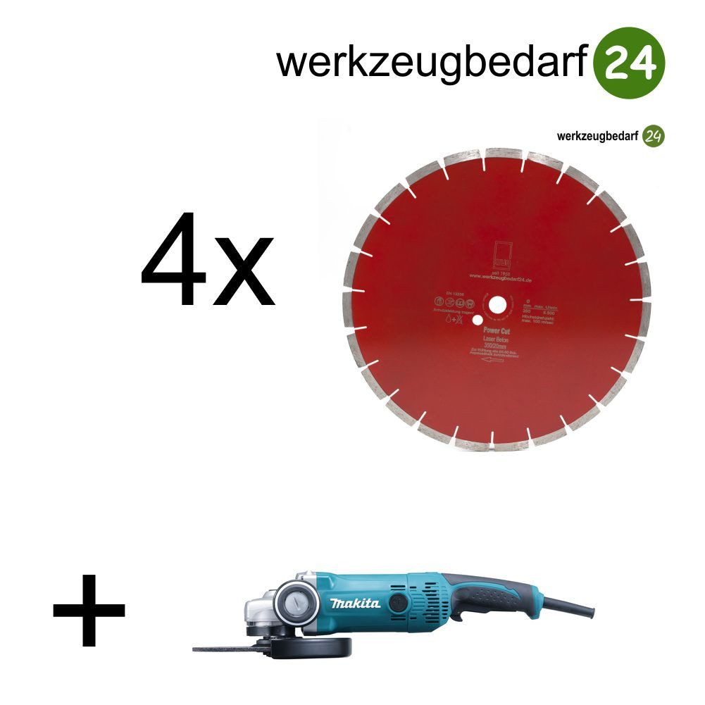 Trennschleifer 4x D350/25,4 Power Cut + Makita GA9050