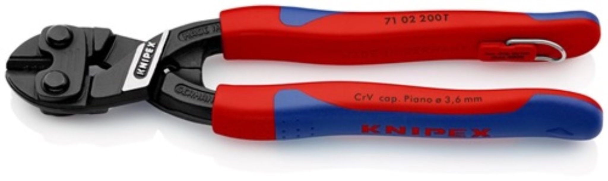 Knipex Bolzenschneider KNIPEX 71 02 200 T Kompaktbolzenschneider CoBolt Länge 200 mm Mehrkom