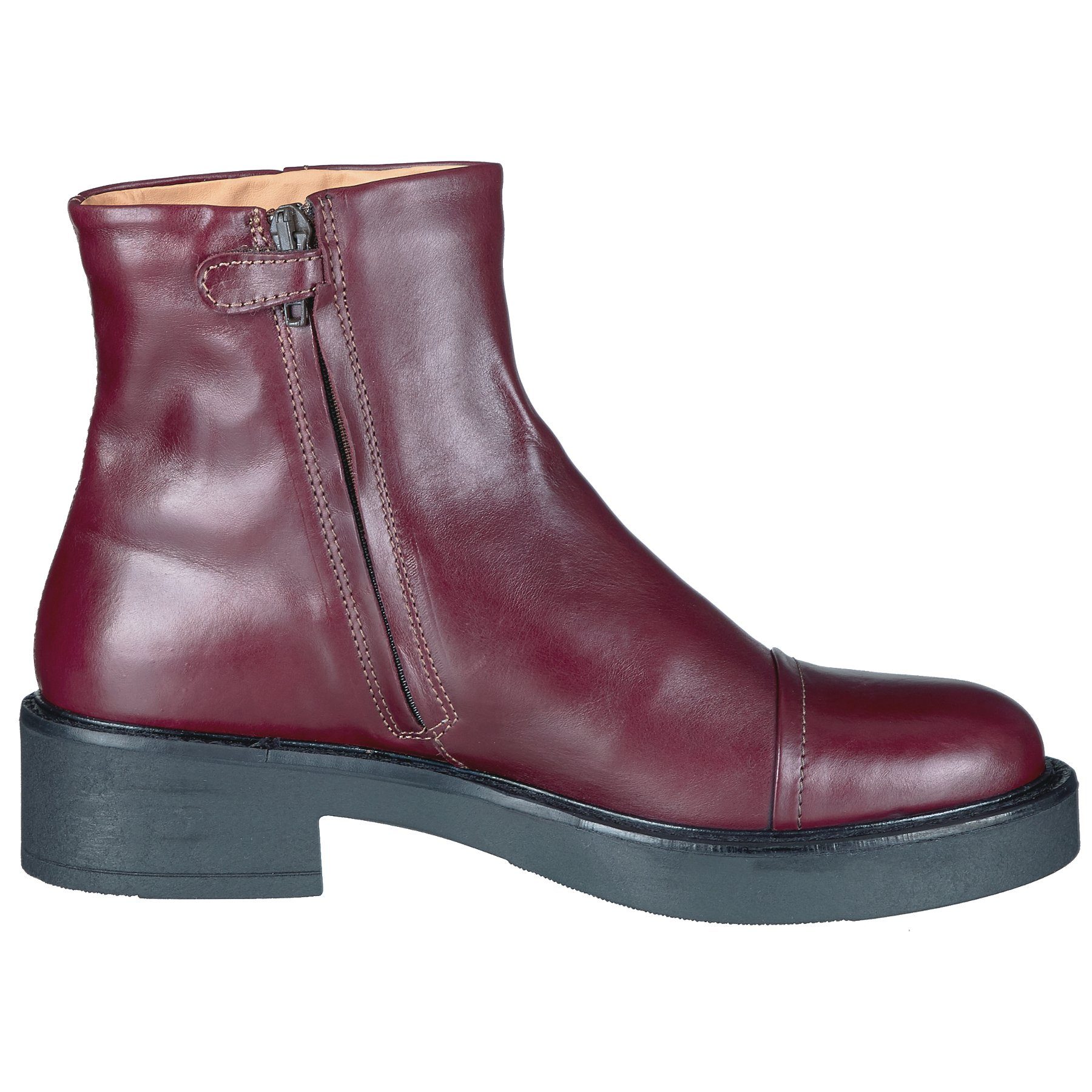Ocra Ocra Stiefeletten 363 Winter Schuhe für Mädchen Damen mit Lammfell Bordo Schnürstiefelette