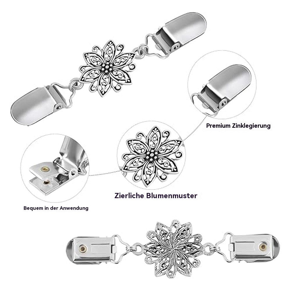 Blusmart Anstecknadel Vintage Kragen Schal Pin (Strickjacke Kragen Kleider Clips, 3-tlg., Brosche Clips Hemd Clips), Für Frauen Mädchen Shirt – Bild 3 von 5