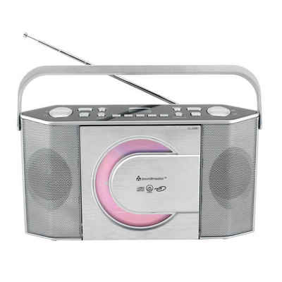 Soundmaster RCD1755SI tragbares UKW-Radio CD-Player MP3 Kopfhöreranschluss Digitalradio (DAB)