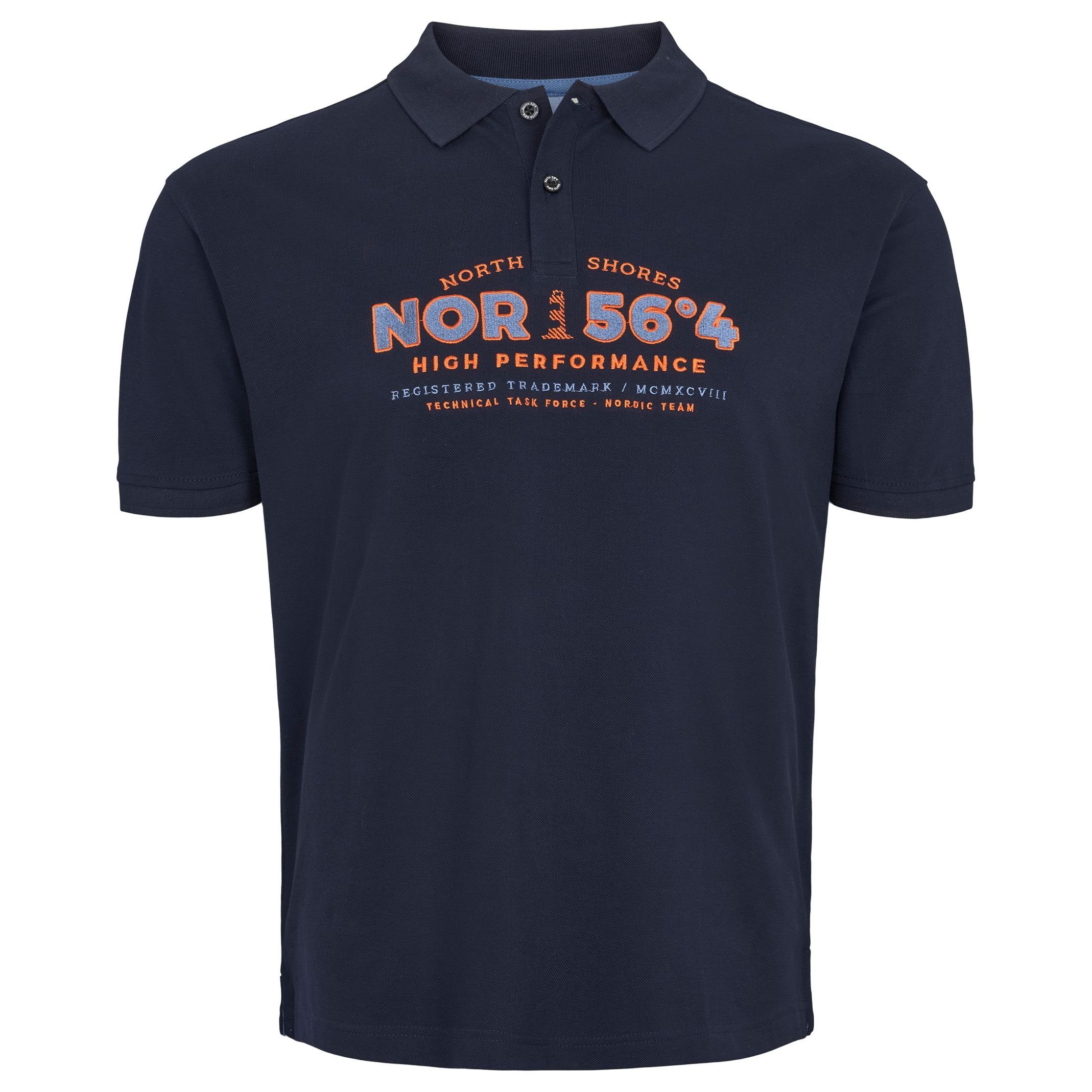 north 56 4 Poloshirt Besticktes Polo von North 56°4 bis 10 XL in navy