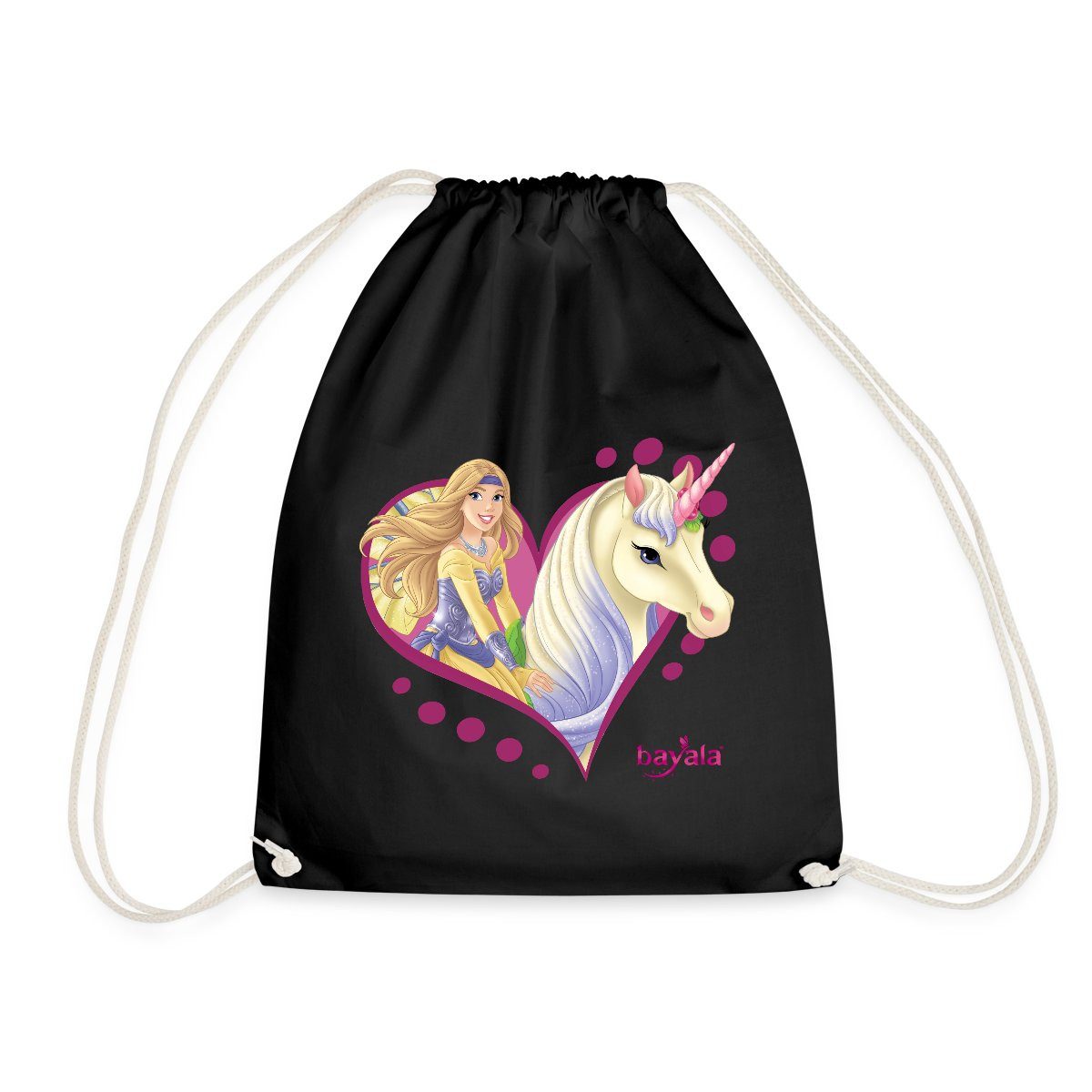 Spreadshirt Turnbeutel Schleich Bayala Elfe Sera mit Blüten-Einhorn Turnbeutel (1-tlg)