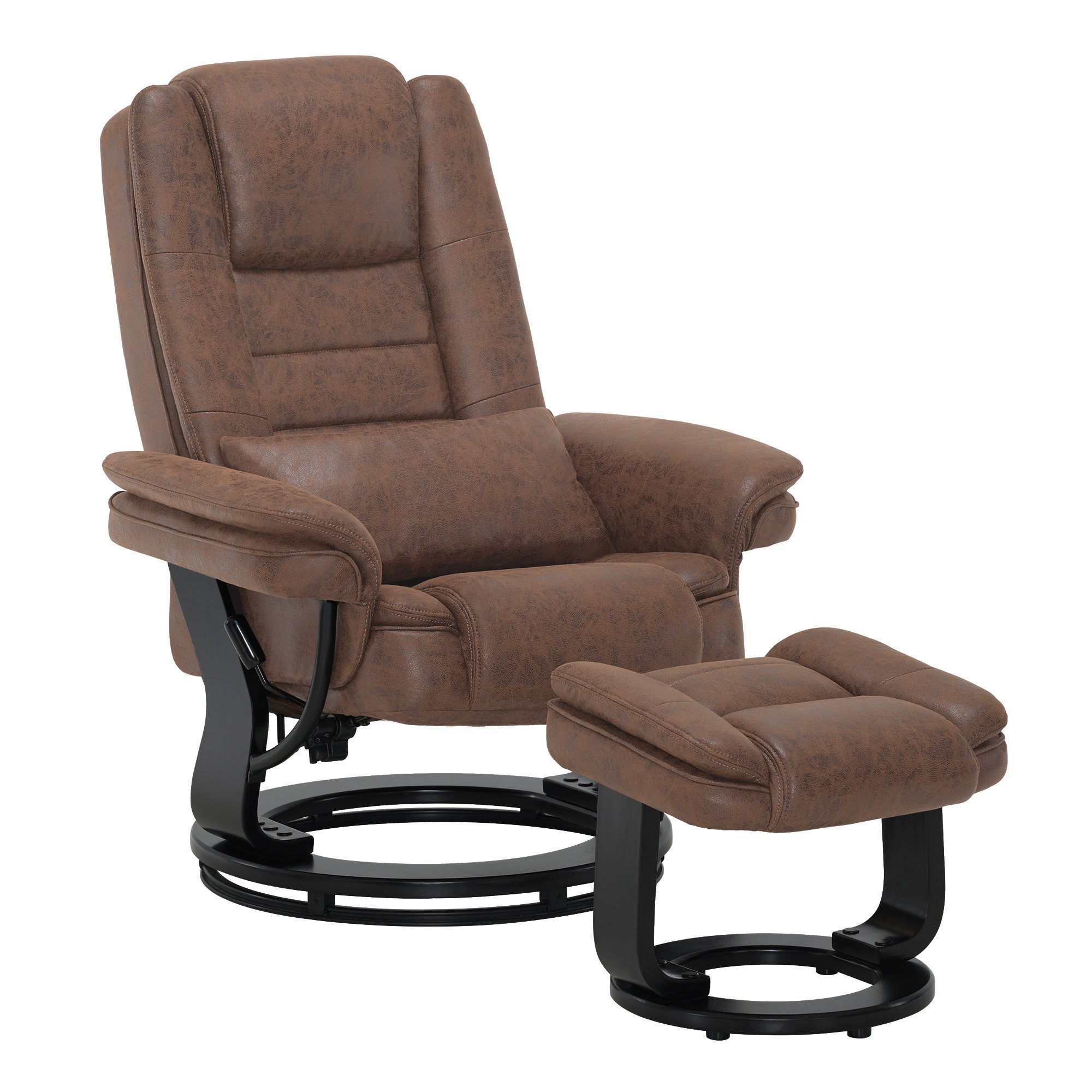 MCombo Relaxsessel 360°Drehbarer Fernsehsessel mit Hocker TV-Sessel 9099 (Relaxsessel mit Hocker), mit Relaxfunktion