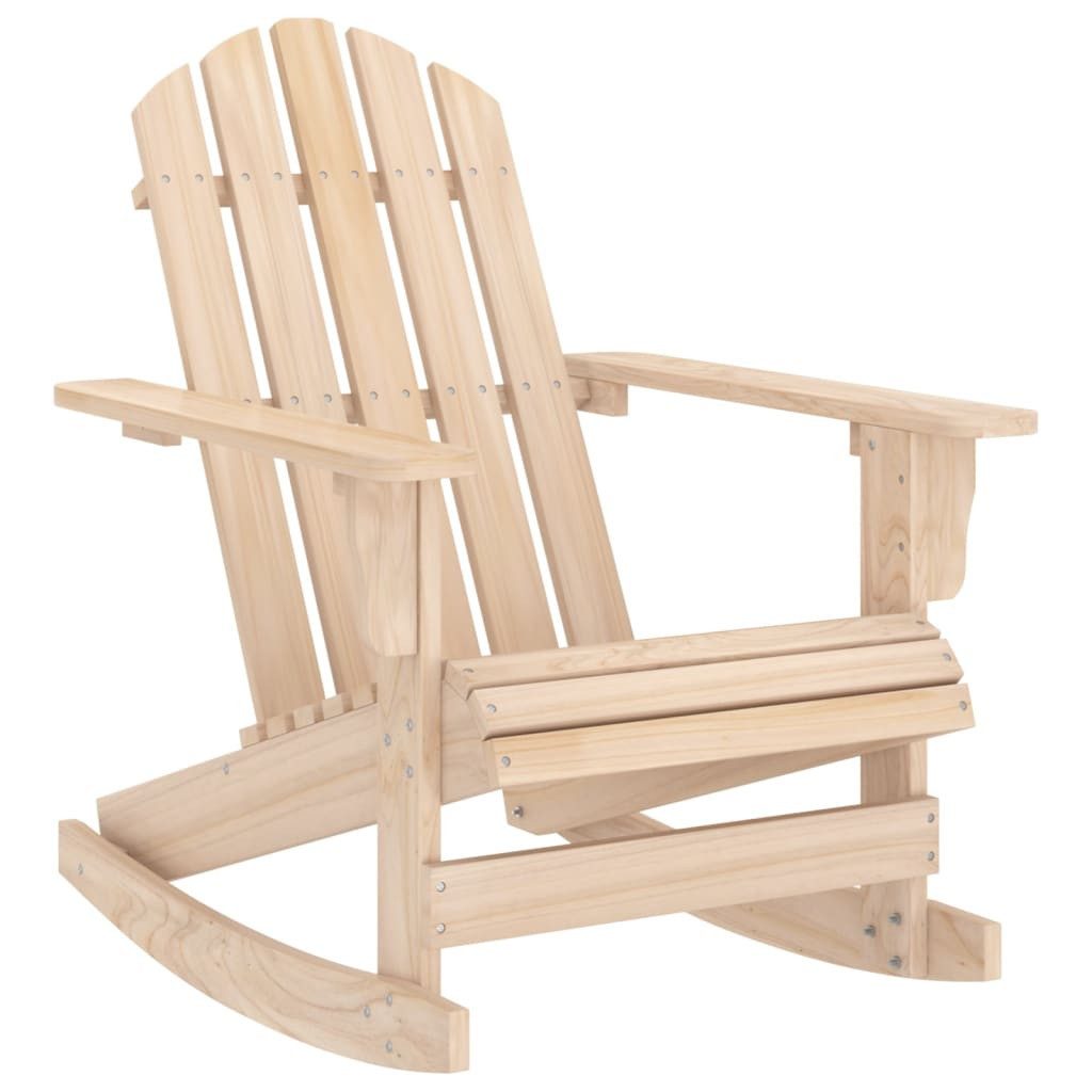 furnicato Schaukelstuhl Adirondack-aus Massivholz 70 x 91,5 x 92 cm Naturfarben (1 St)