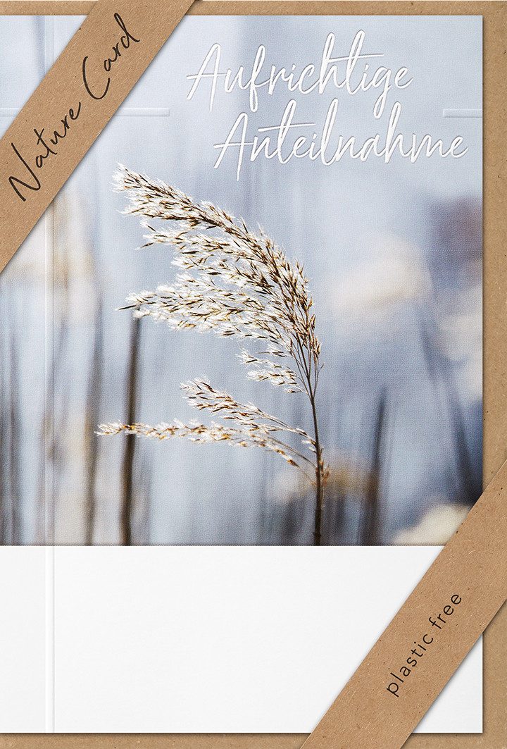Grußkarten Trauer - Beileid – Nature Cards – unverpackt - Kondolenzkarte im
