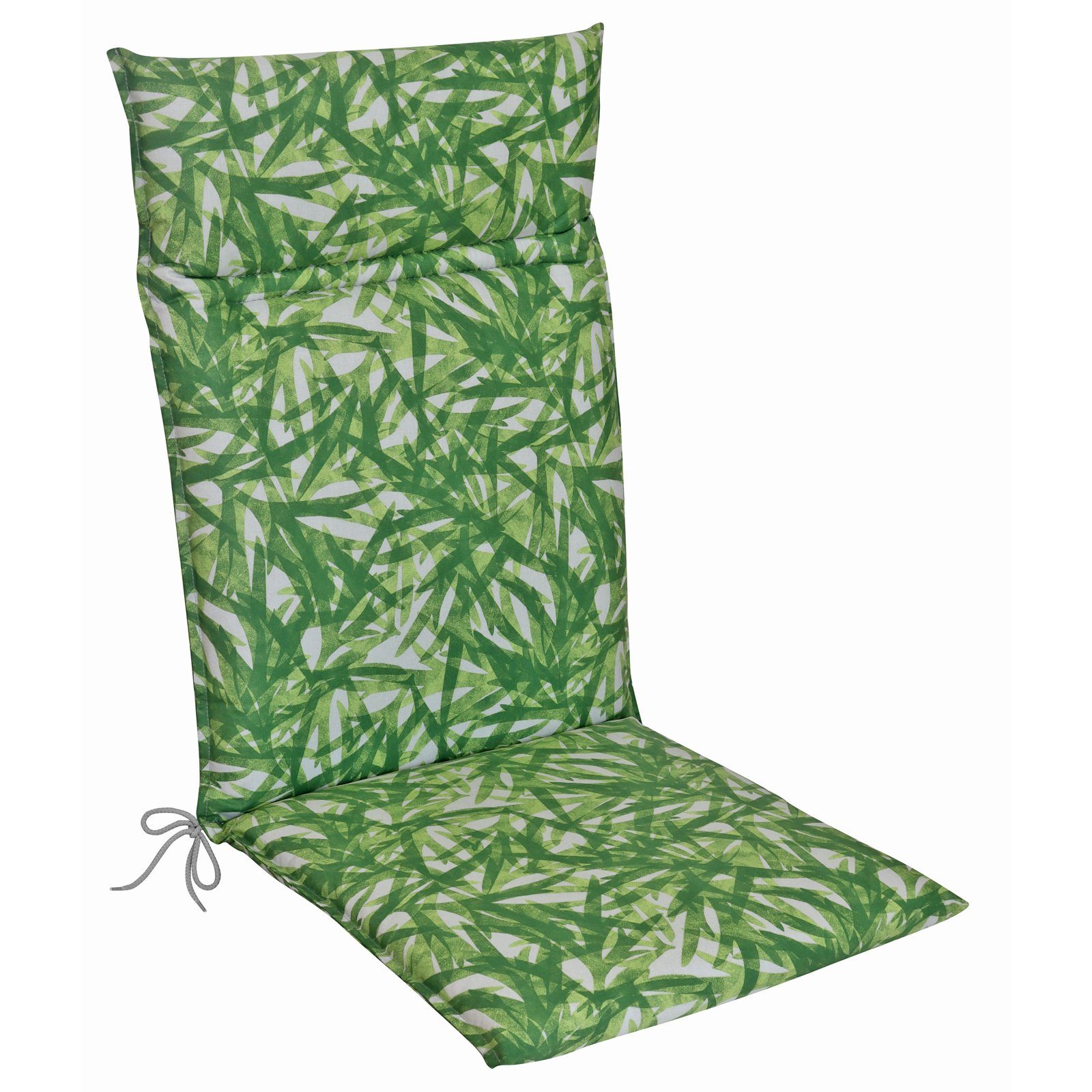KETTLER Hochlehnerauflage Design 931 Palmenmotiv, (1 St), Gartenstuhlkissen Hochlehner 120x48x6cm, Grün