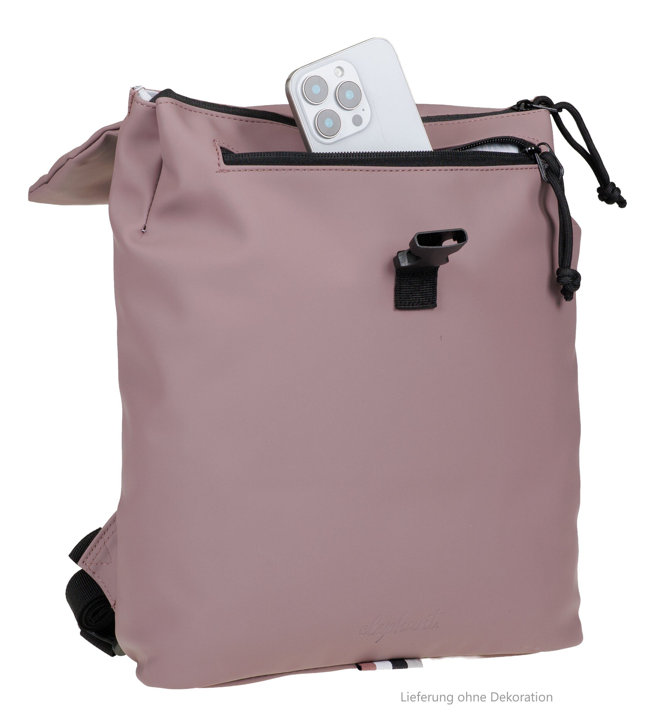ELEPHANT Cityrucksack Lykka 12813 Damenrucksack wasserabweisend aus Plane, Rucksack Damen Handtasche iPad Tasche Geheimfach + Schlüsselbörse – Bild 4 von 5
