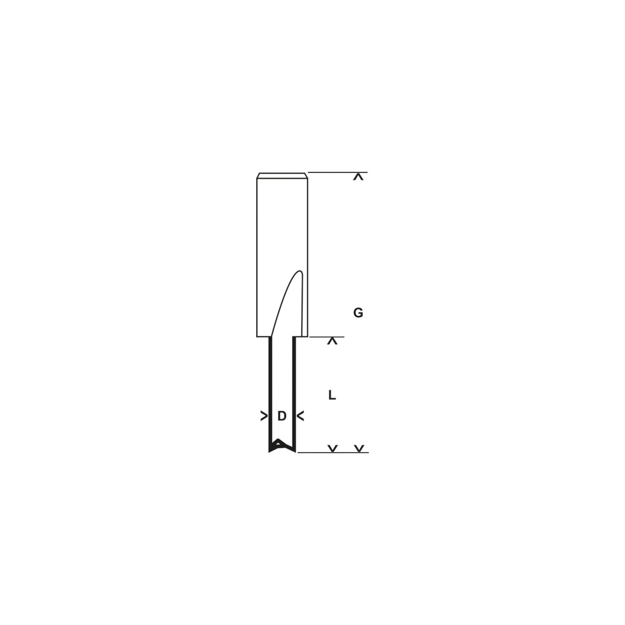 Bosch Professional Holz-Nutfräser Bosch Nutfräser Vollhartmetall Expert for Wood 8 mm D1 4 mm L 15,8 mm