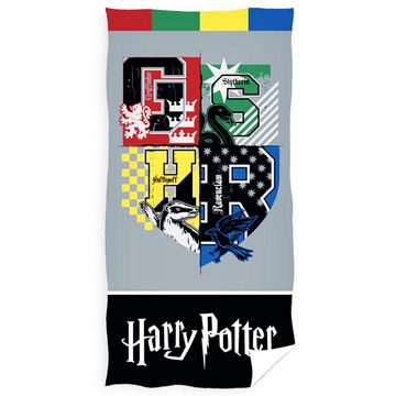 BERONAGE Strandtücher Harry Potter Badetuch Shield 70x140, 100% Baumwolle (1-St), Frottee in Velours-Qualität