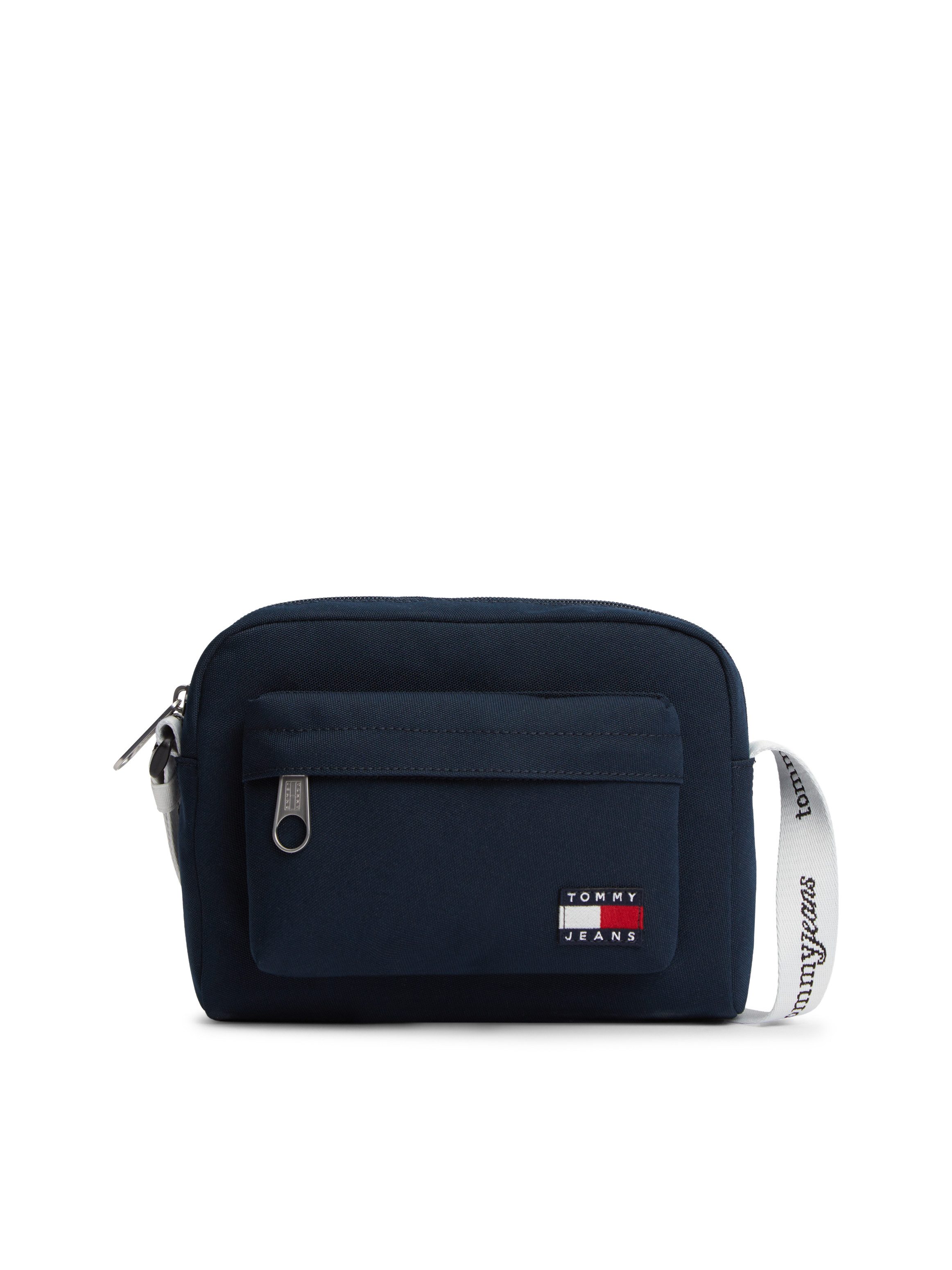 Tommy Jeans Umhängetasche TJW ESS DAILY CROSSOVER, Damen Schultertasche, Handtasche mit kontrastfarbigem Logo-Aufnäher