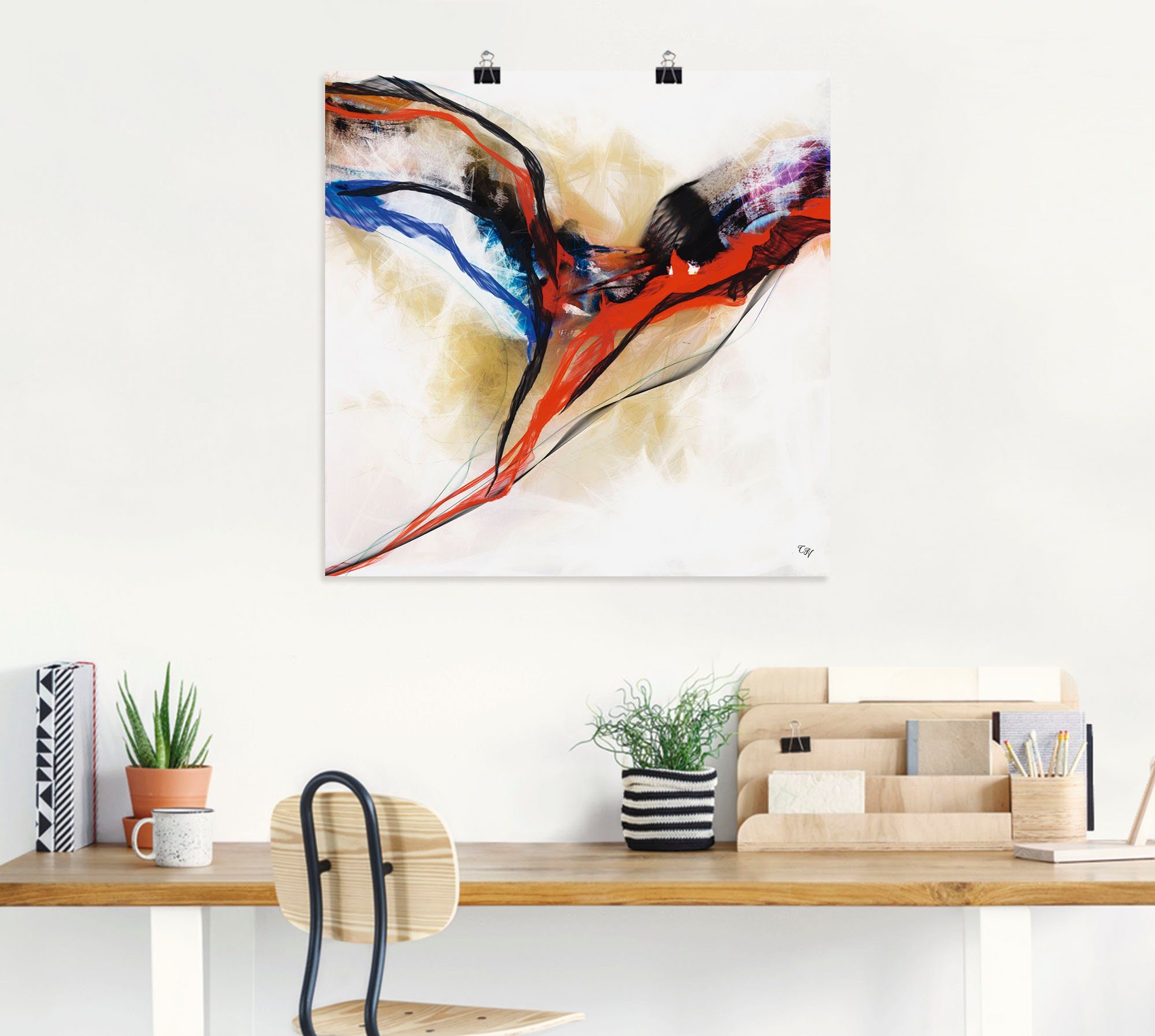 Artland Wandbild Engel - abstrakt I, Muster (1 St), als Alubild, Poster in verschied. Größen