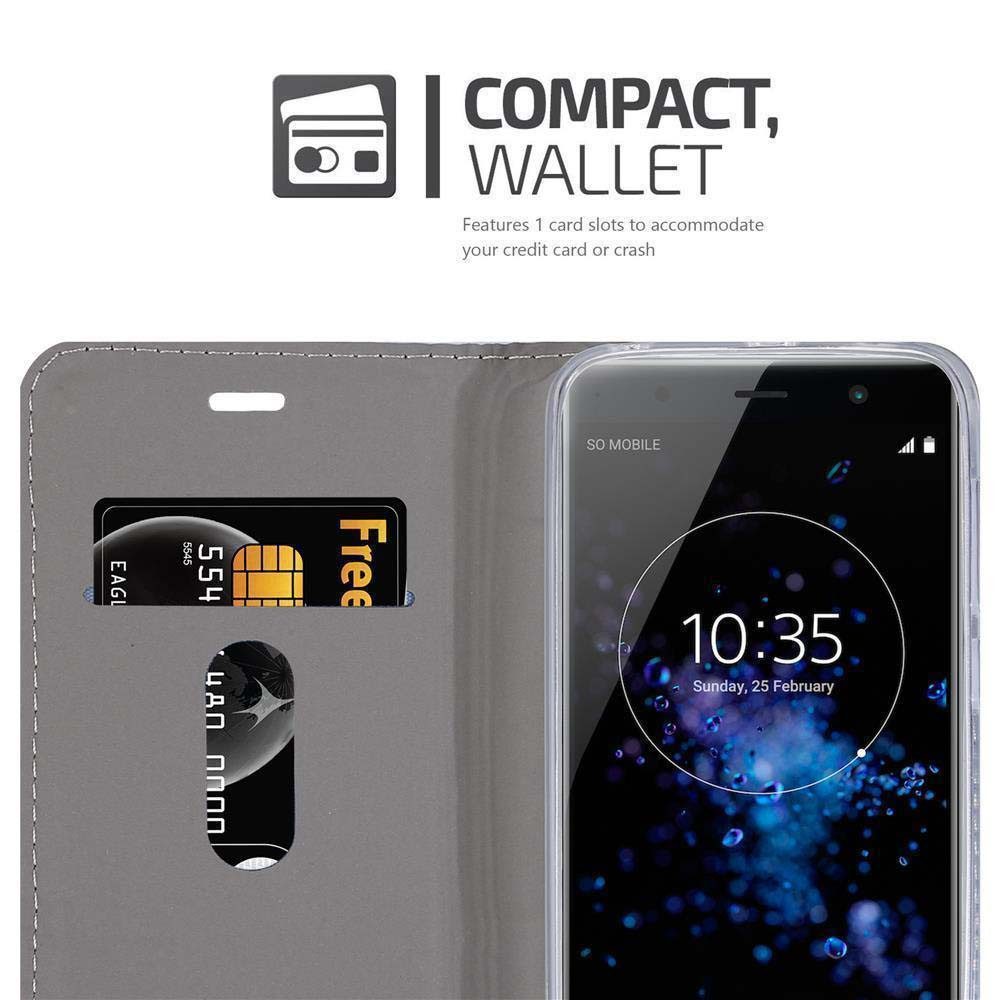 Cadorabo Handyhülle für Sony Xperia XZ2 PREMIUM Hülle Sony Xperia XZ2 PREMIUM, Klappbare Handy Schutzhülle - Hülle - mit Standfunktion und Kartenfach