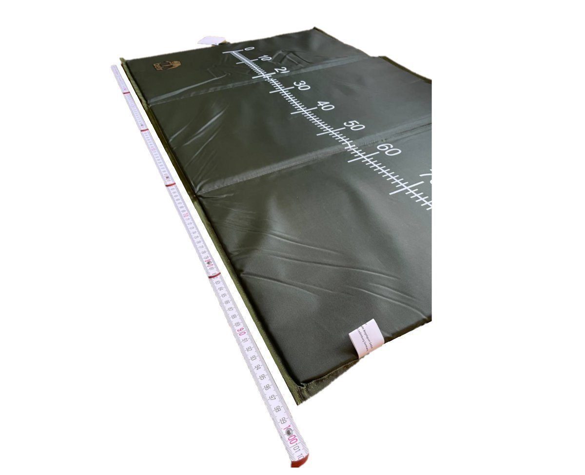 Behr Angelkescher Abhakmatte Modell A 100x60cm Maßband Karpfen Fischmatte Unhookingmat, Aufgedrucktes Maß bis 80 cm