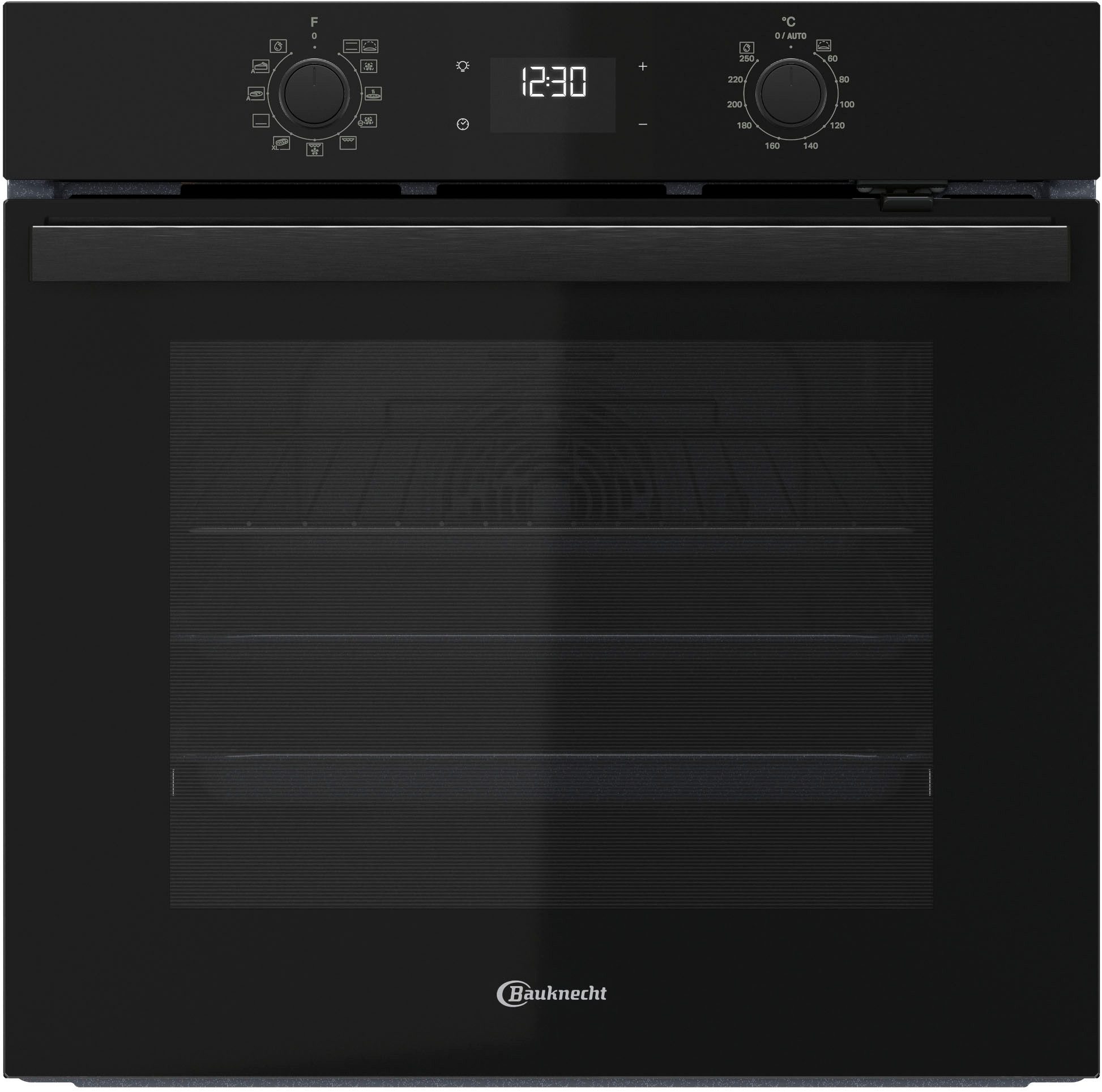 BAUKNECHT Einbaubackofen BBA285HU1K, mit 1-fach-Teleskopauszug, Maxi Cooking